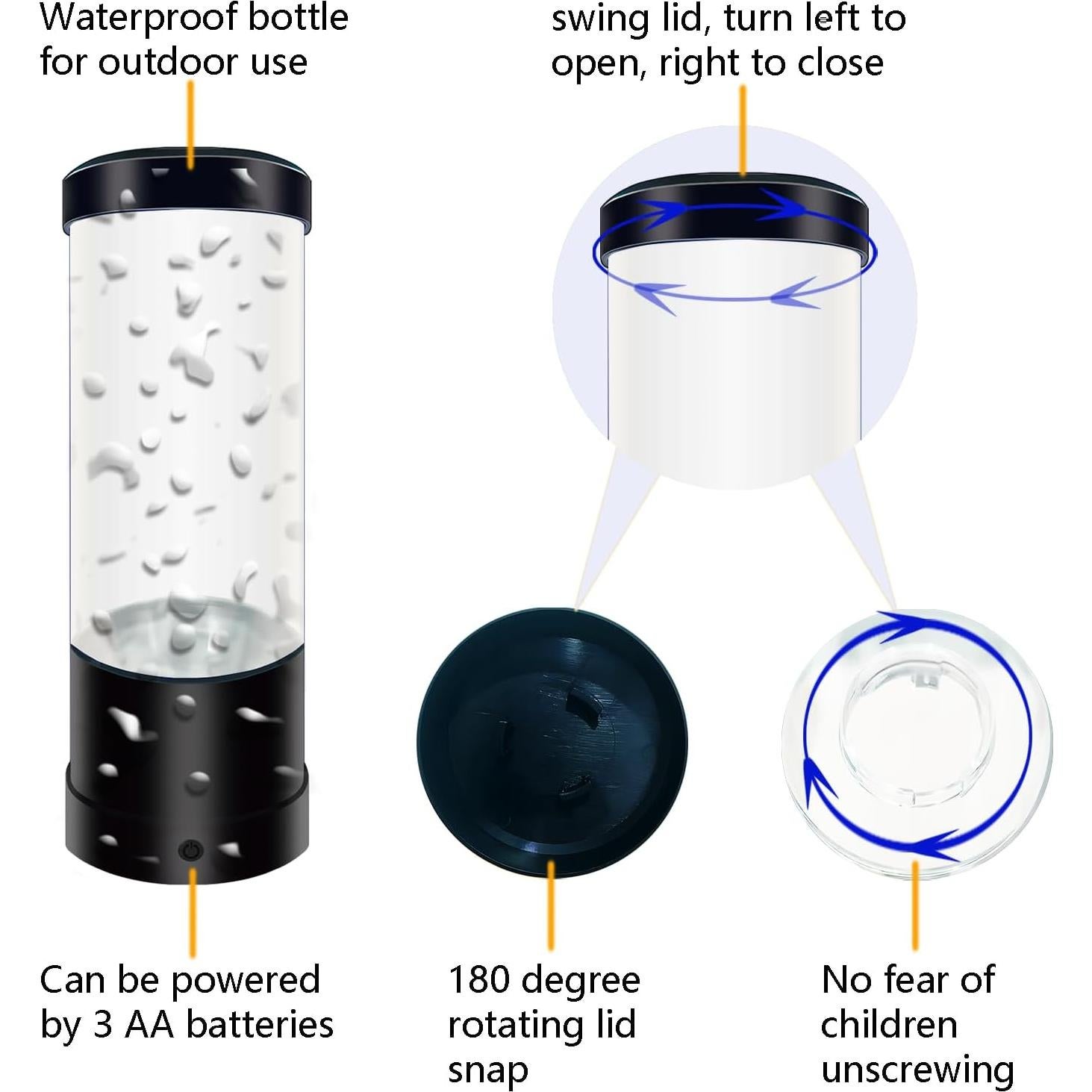 Lámpara de Medusa WTROESE LED 7 Colores Luz Nocturna