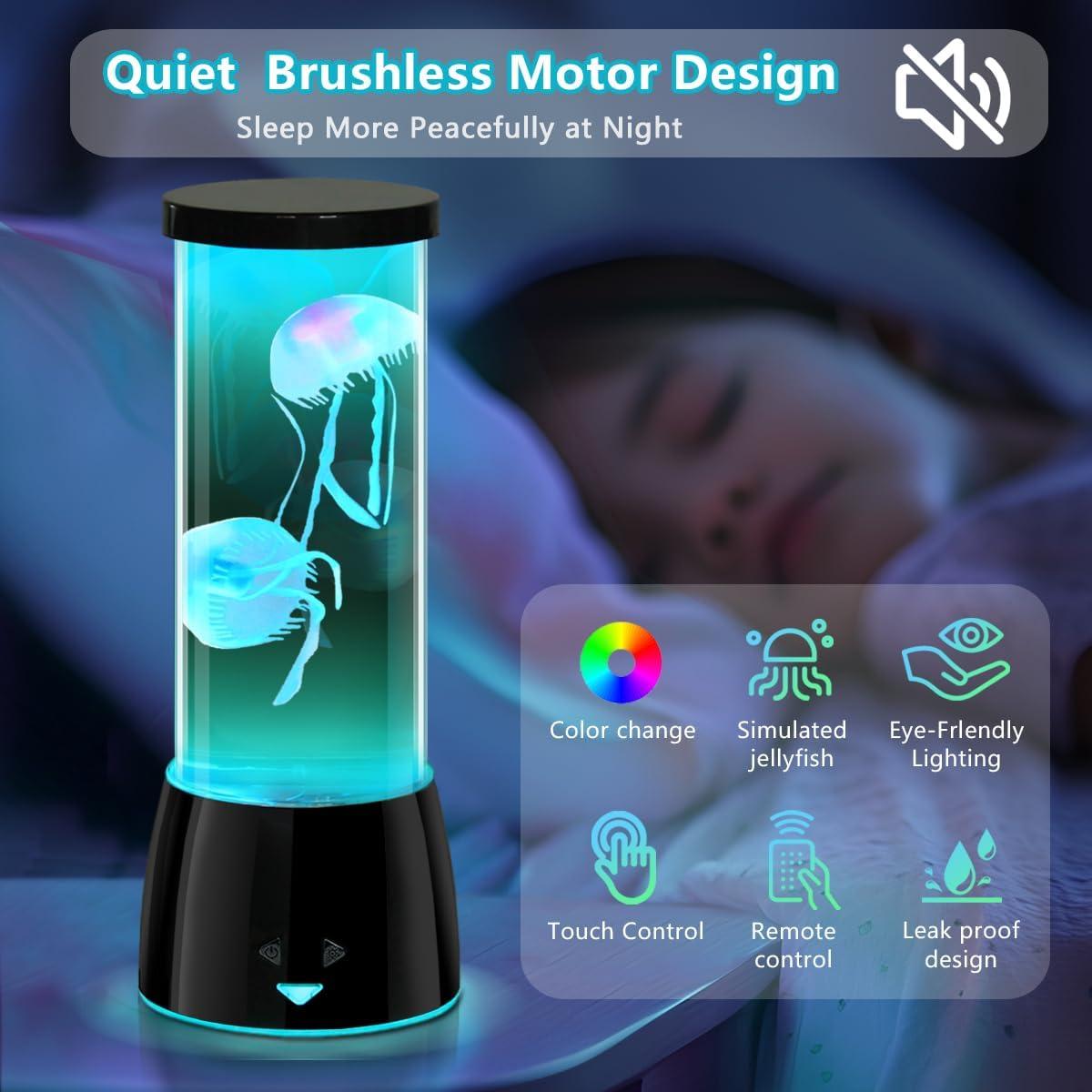 Lámpara de Medusas LED RGB LEDHOLYT 10.5x26.5cm Control Remoto