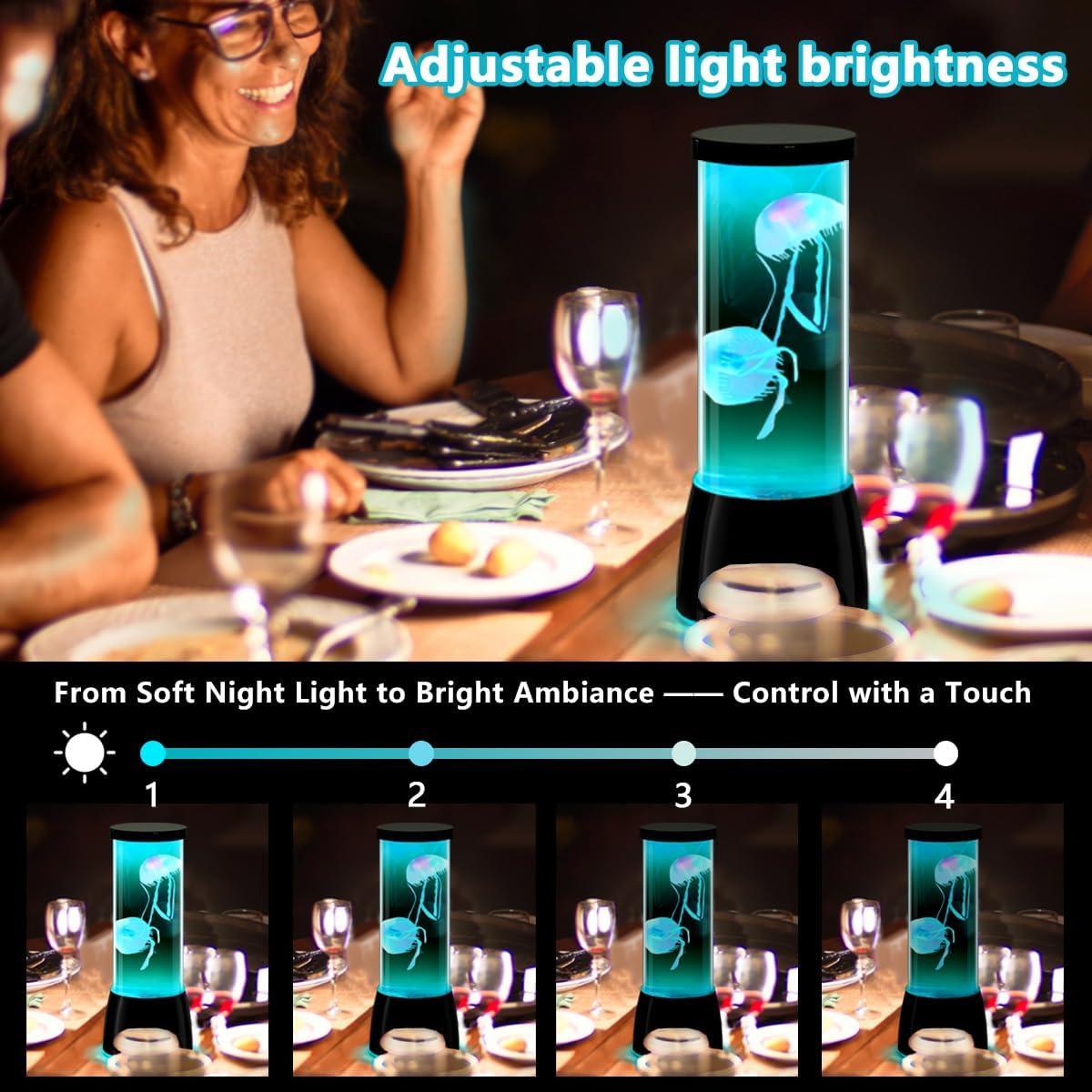 Lámpara de Medusas LED RGB LEDHOLYT 10.5x26.5cm Control Remoto