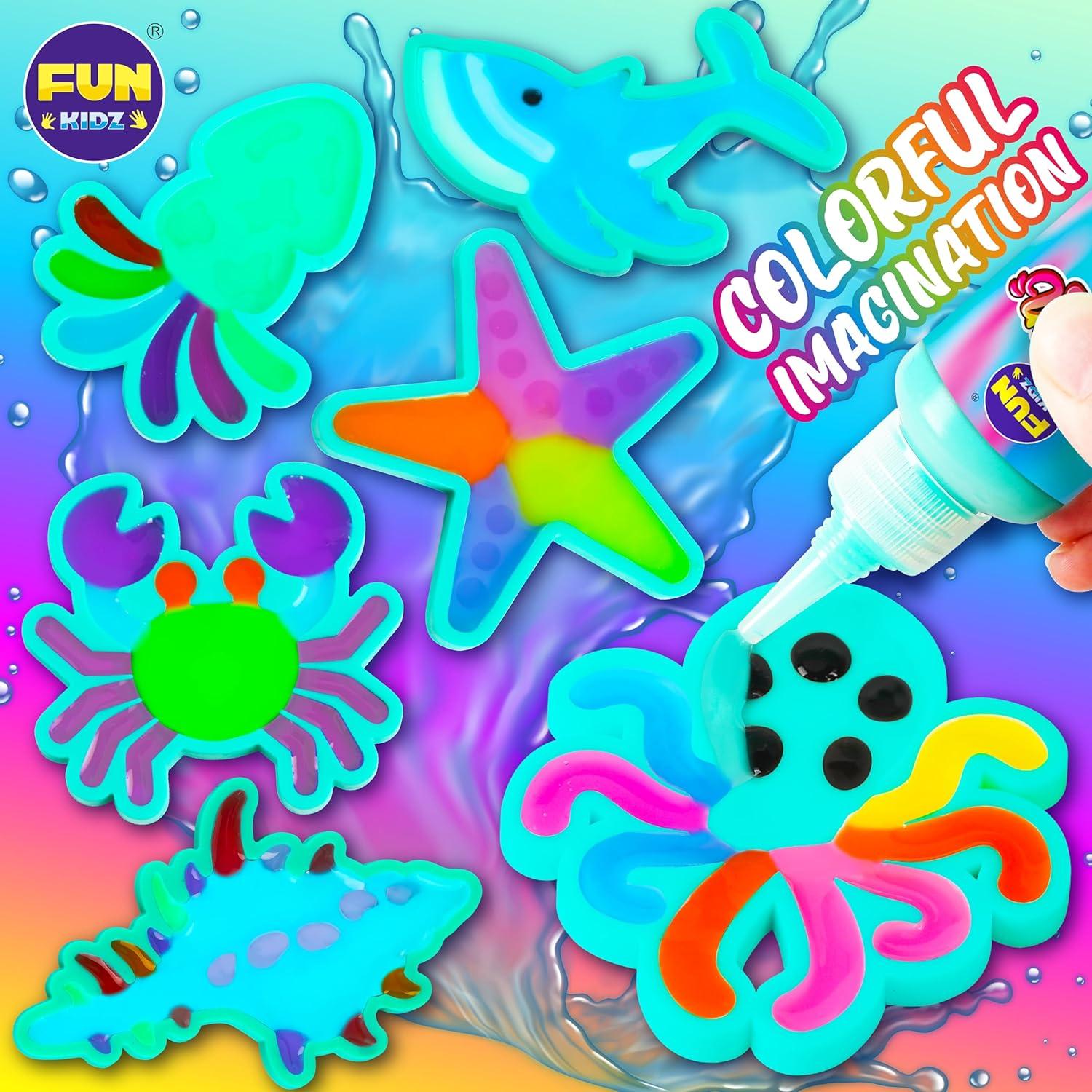 Kit de Manualidades Acuáticas Aqua Squishy FunKidz 25 Colores