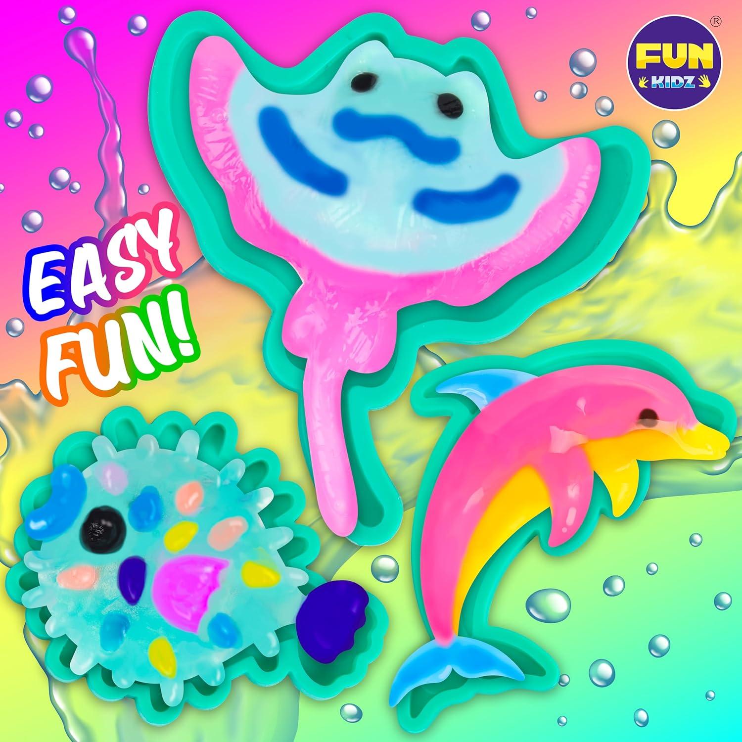 Kit de Manualidades Acuáticas Aqua Squishy FunKidz 25 Colores