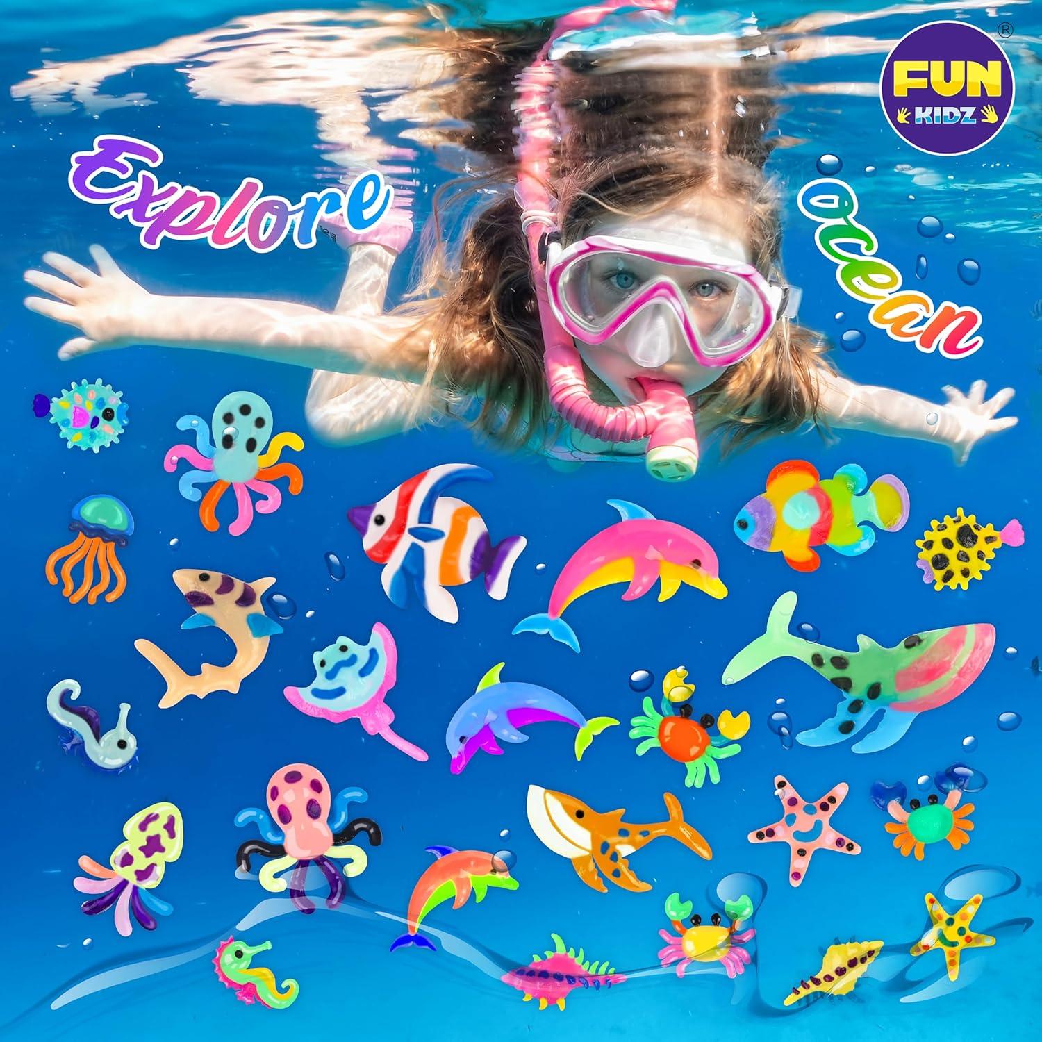 Kit de Manualidades Acuáticas Aqua Squishy FunKidz 25 Colores
