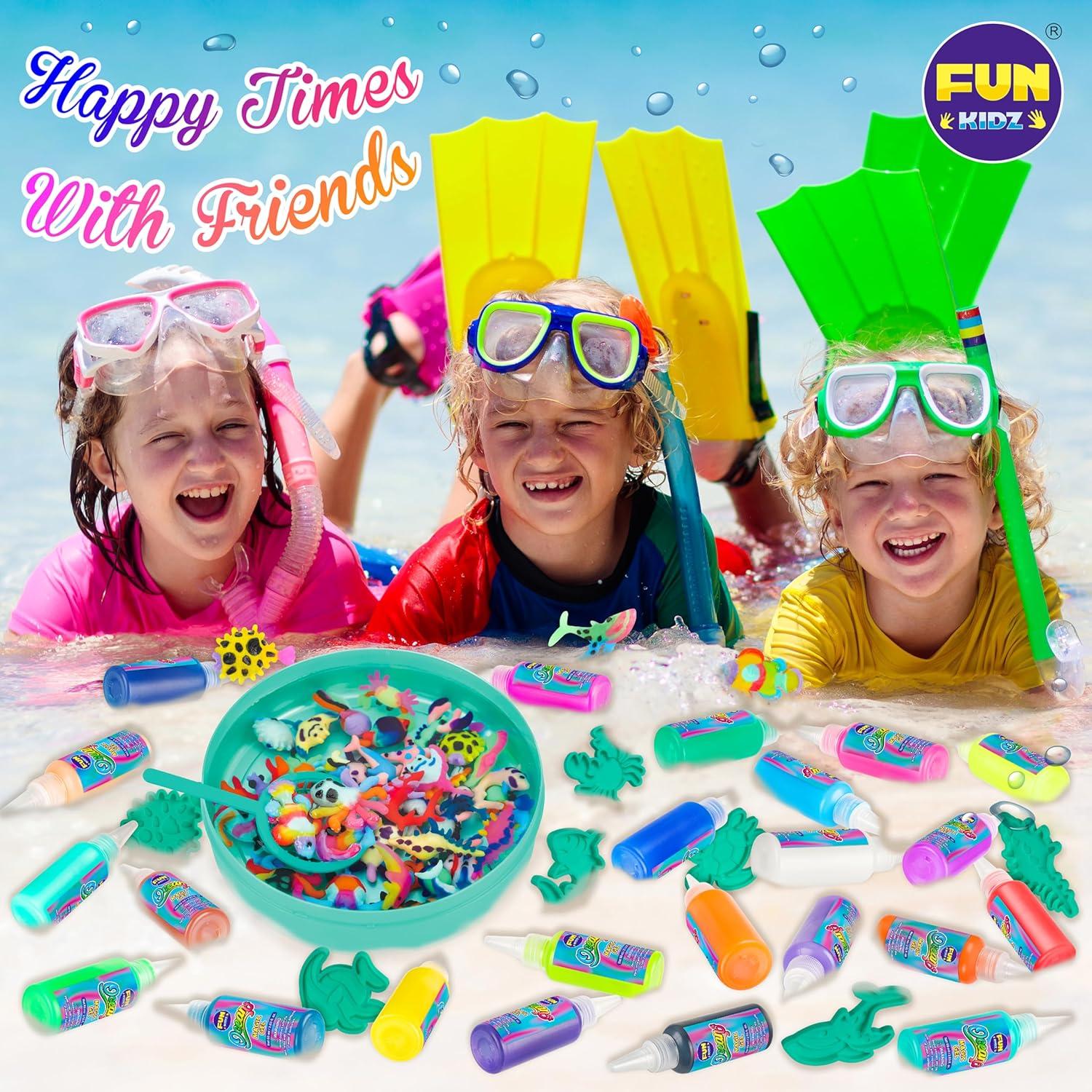 Kit de Manualidades Acuáticas Aqua Squishy FunKidz 25 Colores