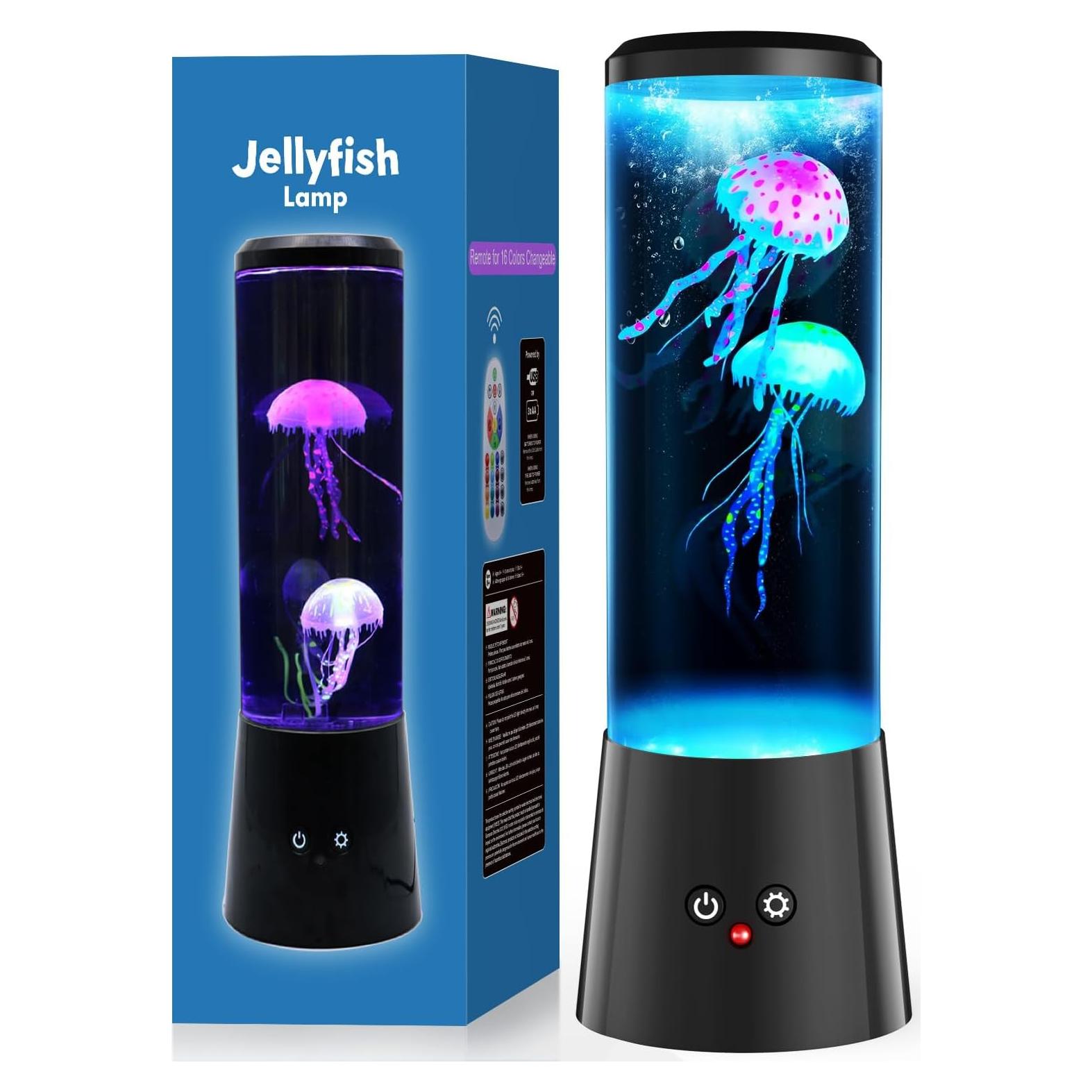 Lámpara de Medusas Bodami con Control Remoto - Luz Nocturna 30cm