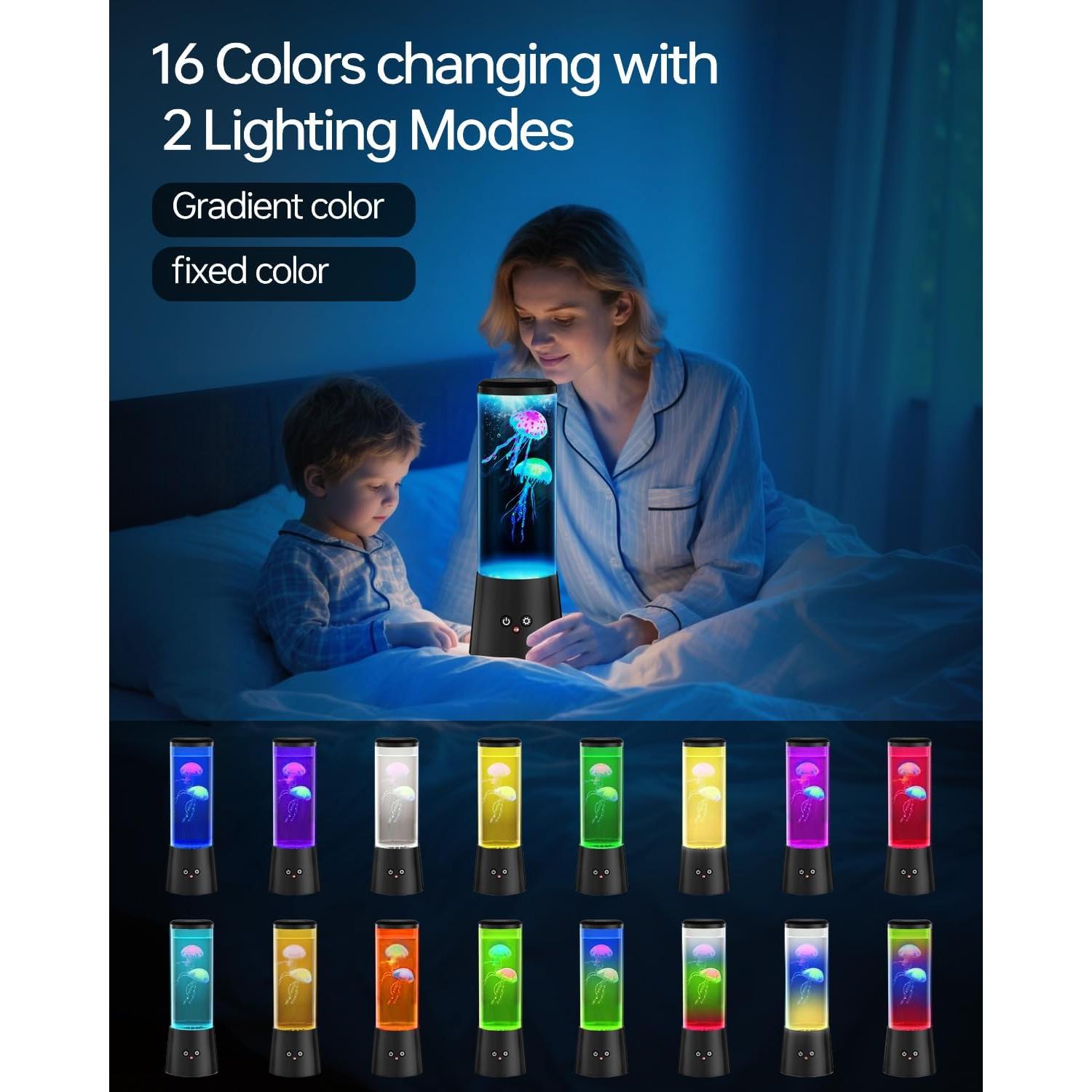 Lámpara de Medusas Bodami con Control Remoto - Luz Nocturna 30cm