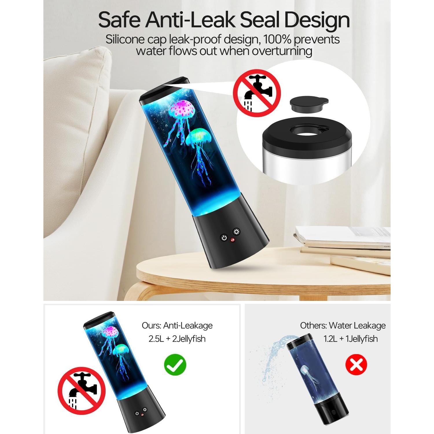 Lámpara de Medusas Bodami con Control Remoto - Luz Nocturna 30cm