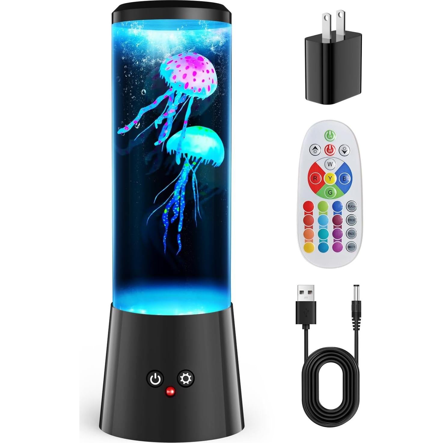 Lámpara de Medusas Bodami con Control Remoto - Luz Nocturna 30cm