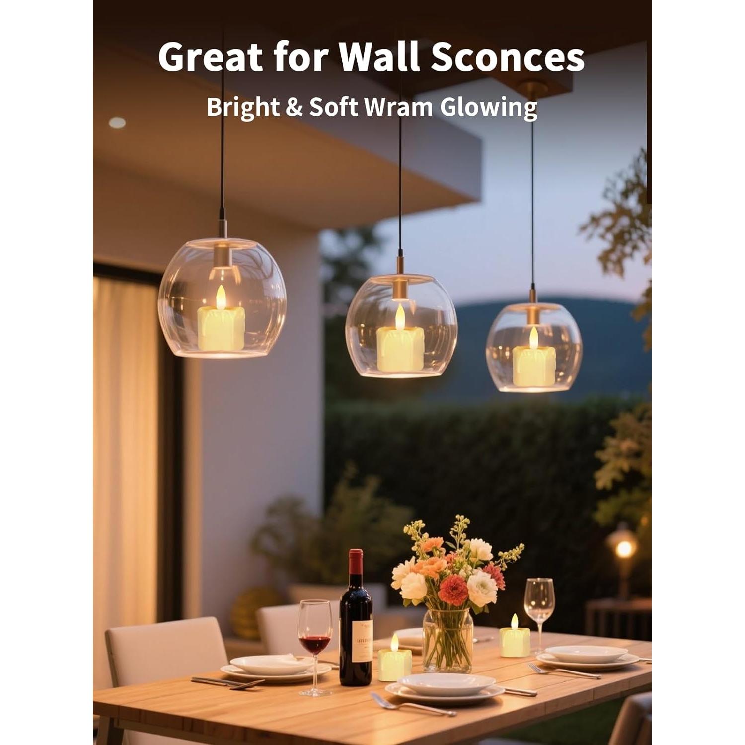 Velas de té recargables PIDZPOW con control remoto - 6 unidades