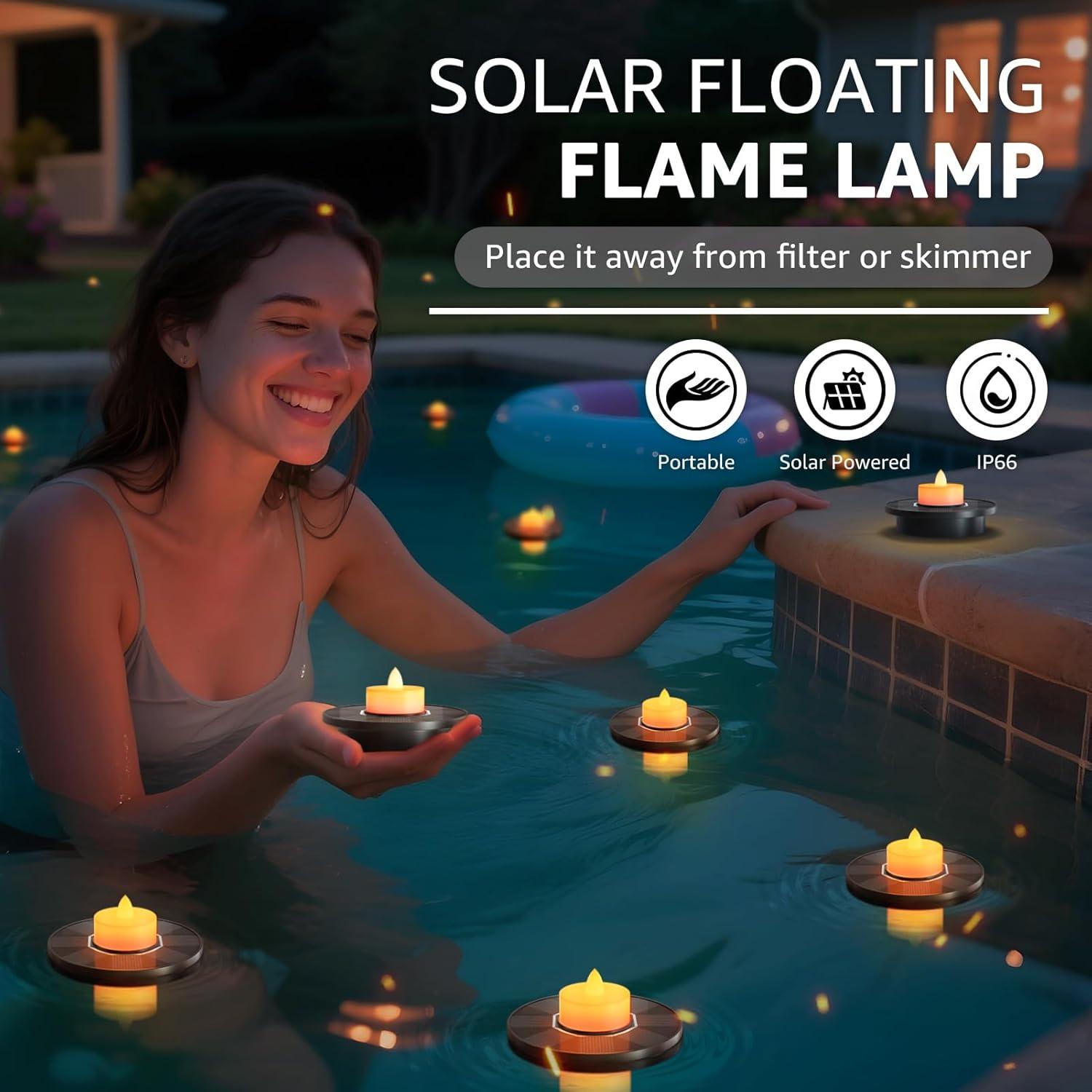 Luces Flotantes Solares GGNOO para Piscina - 5 Piezas