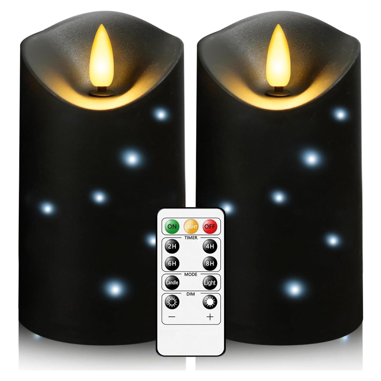 Velas LED a Prueba de Agua Kakoya con Control Remoto 2 Pcs