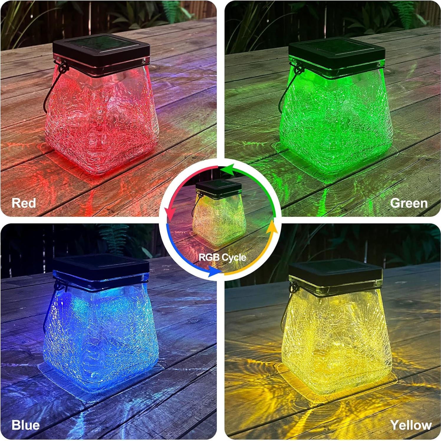 Linterna Solar Colgante Megfiehun RGB Impermeable 24.4cm