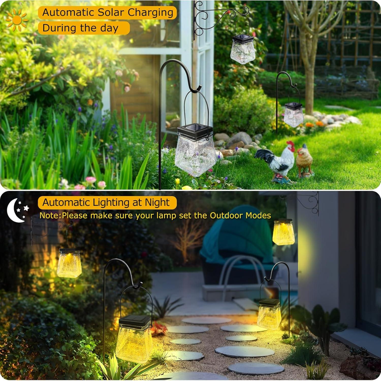 Linterna Solar Colgante Megfiehun RGB Impermeable 24.4cm