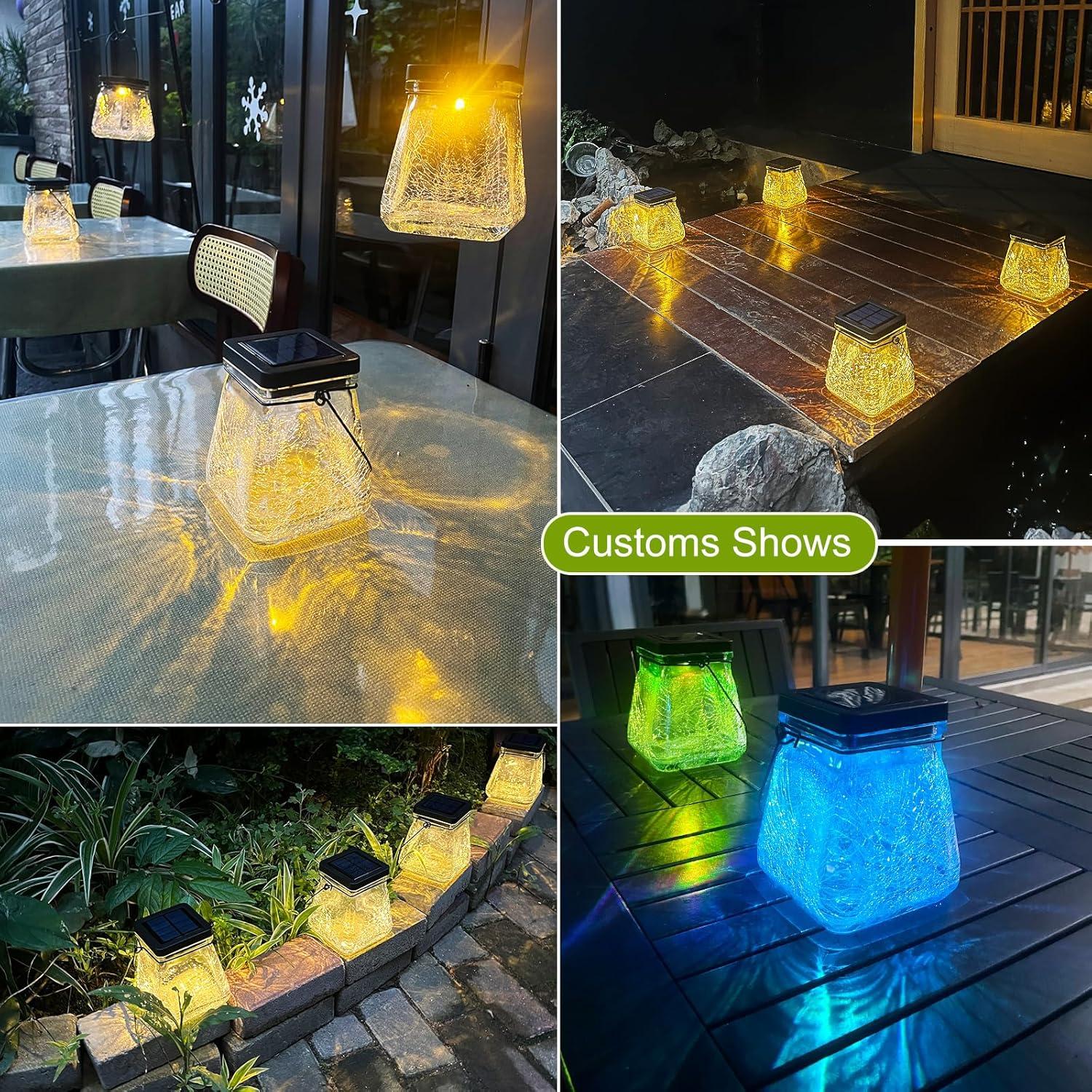 Linterna Solar Colgante Megfiehun RGB Impermeable 24.4cm