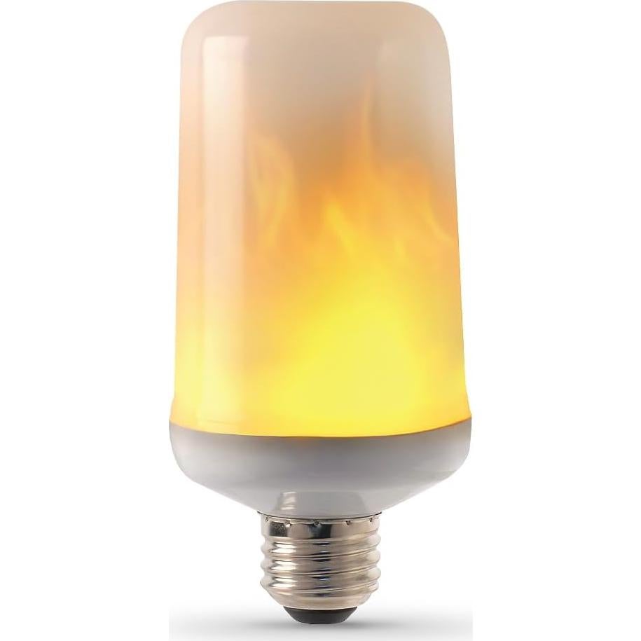 Bombilla LED E26 Feit Electric 3W Efecto Llama 1500K 4 Piezas