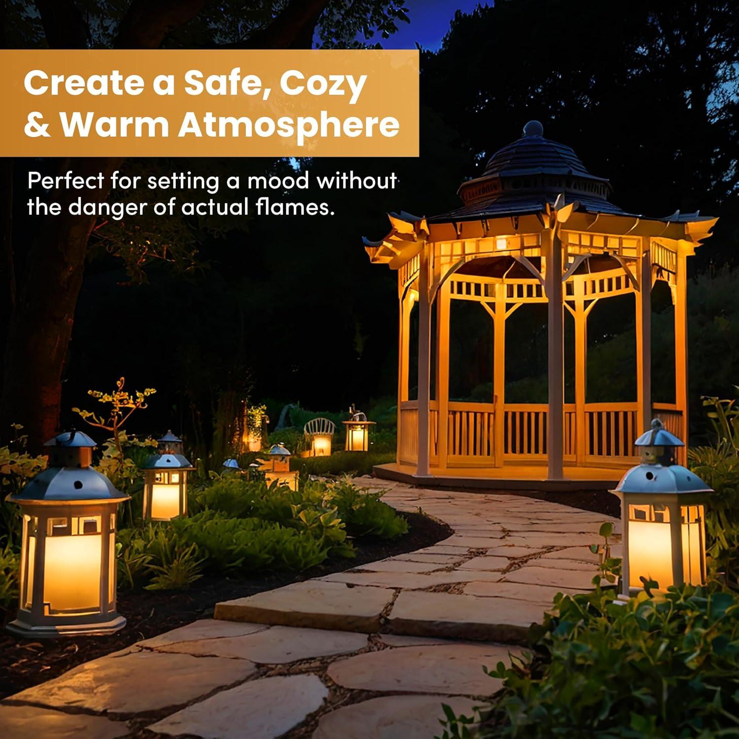 Bombilla LED E12 Efecto Llama Parpadeante 3W 110mm 120V 240V