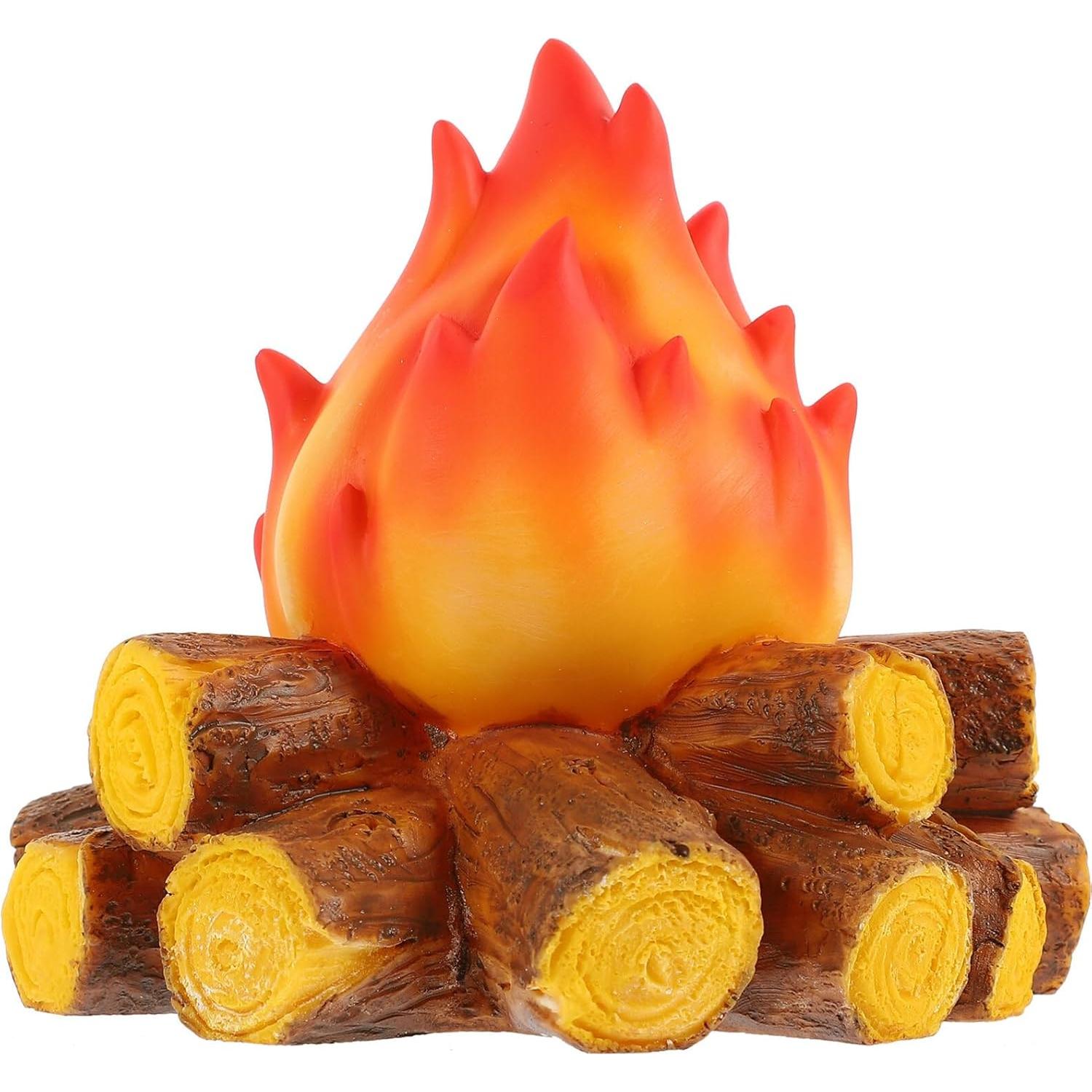 Lámpara LED Falsa de Campfire AABOOFAN 12.45x12.29cm Efecto Llama