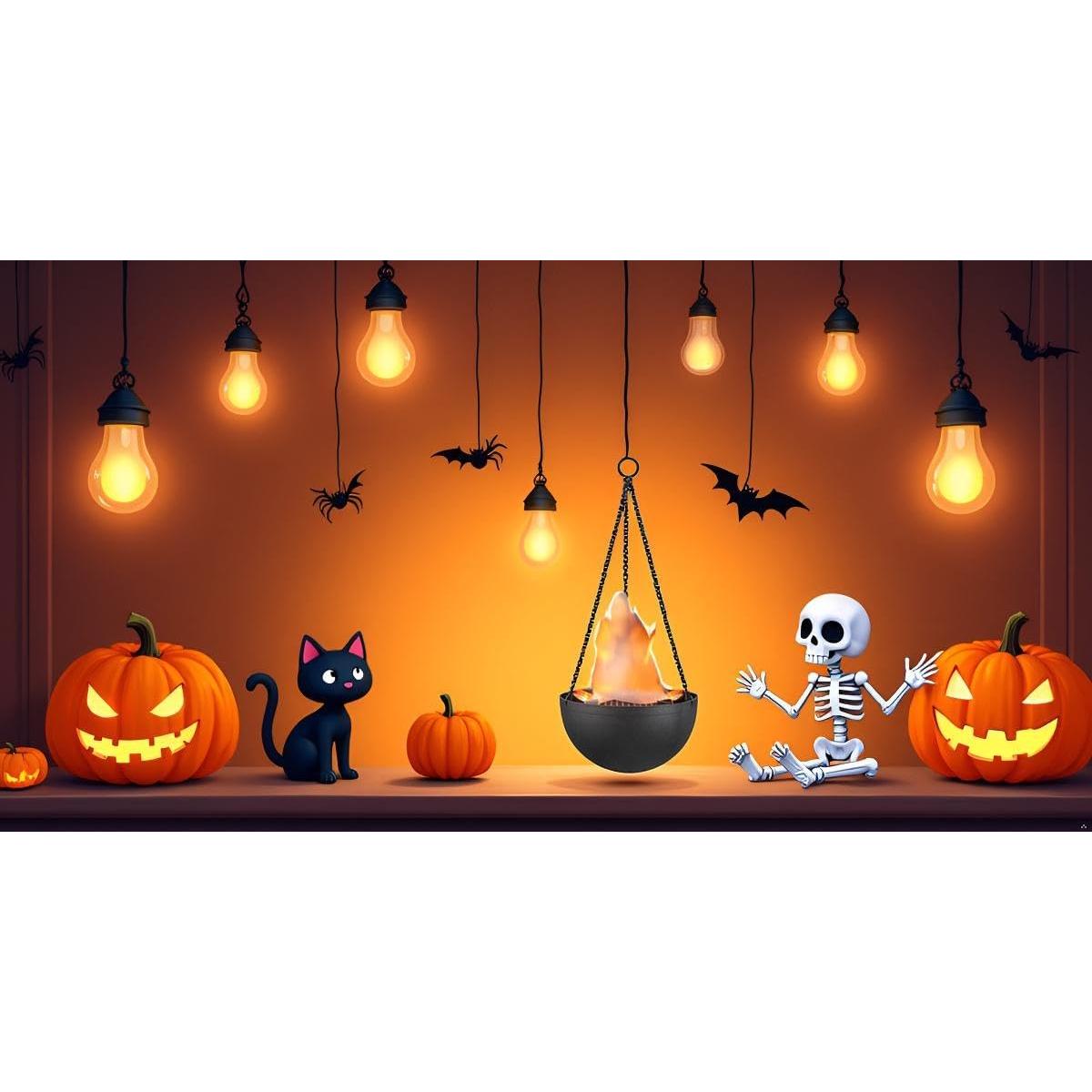 Prop de Luz de Llama Colgante Aspen Creative 61168-02-1 Ámbar