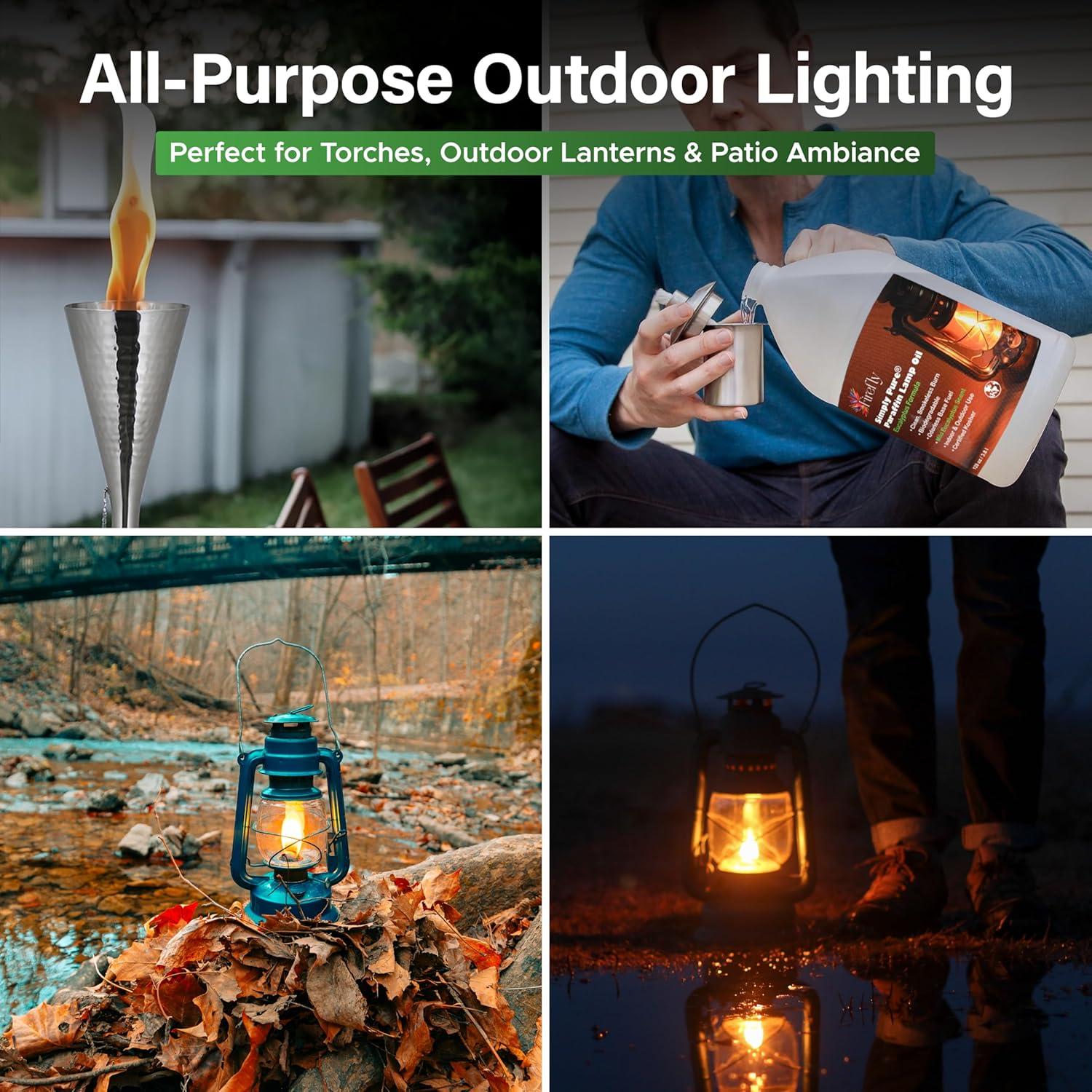 Aceite de lámpara de parafina kosher Firefly Eucalipto 3.79L