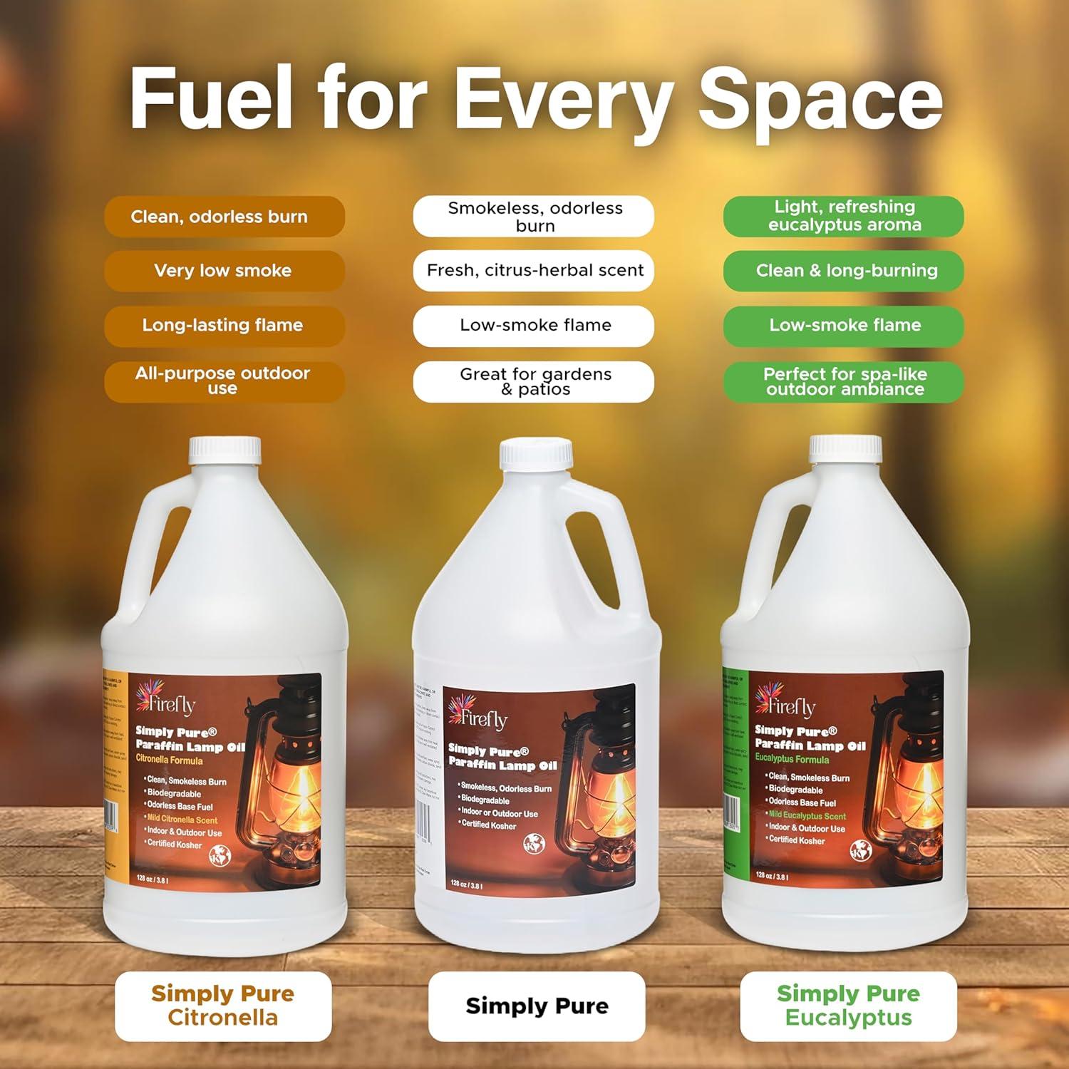 Aceite de lámpara de parafina kosher Firefly Eucalipto 3.79L