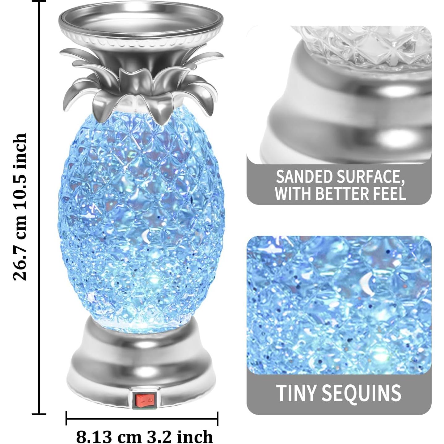 Lámpara de Lava LED YAKii Piña 24.13 cm Cambiante Color (Paquete de 2)