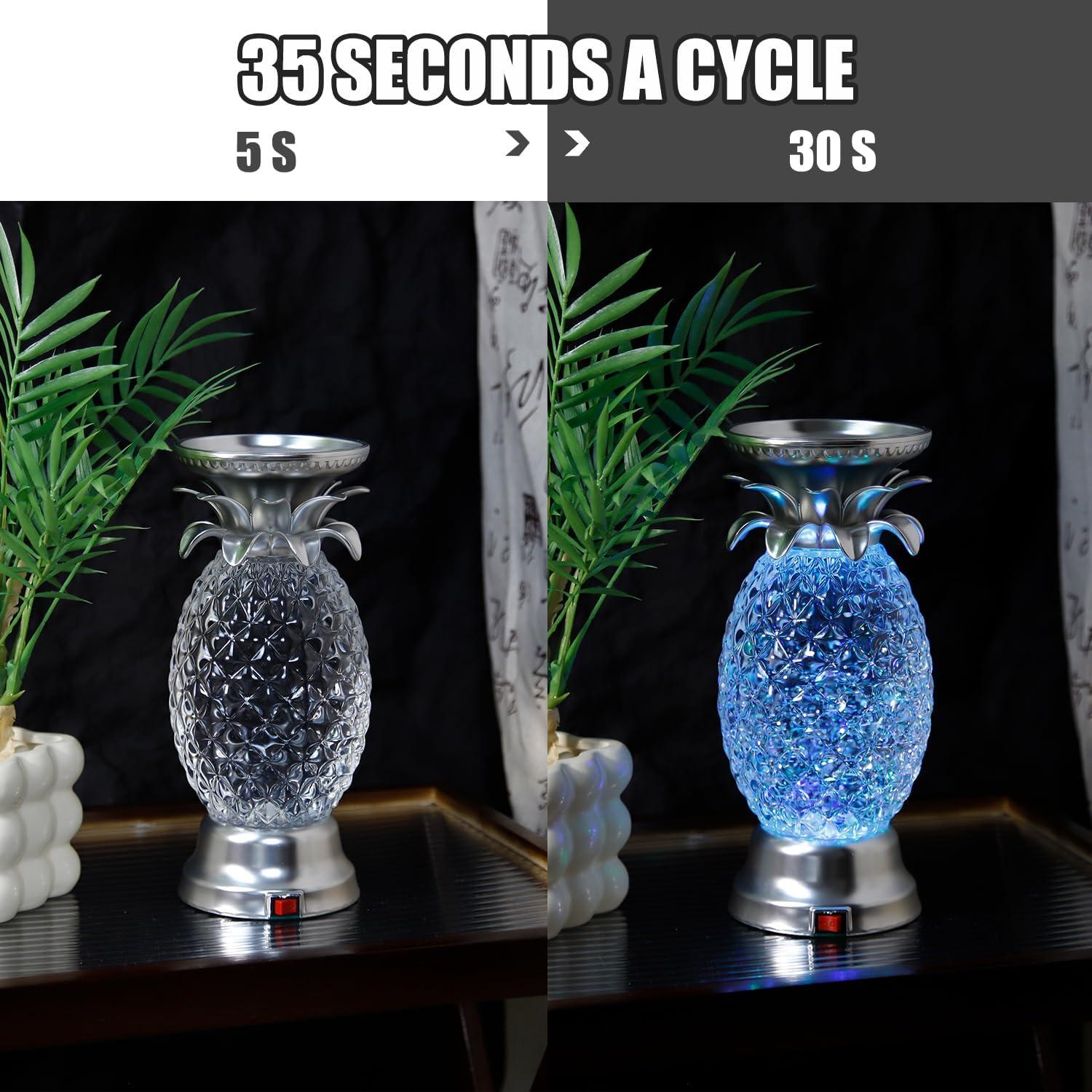 Lámpara de Lava LED YAKii Piña 24.13 cm Cambiante Color (Paquete de 2)