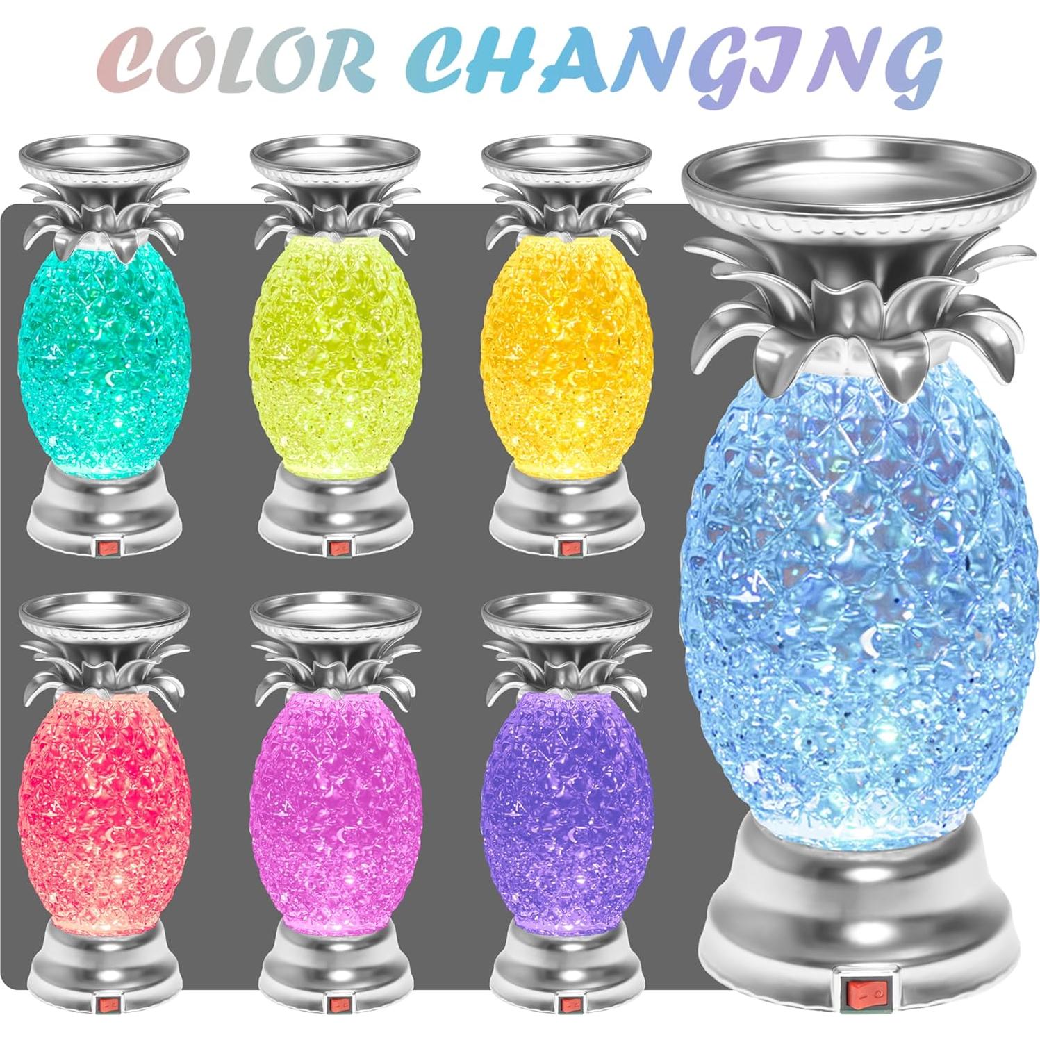 Lámpara de Lava LED YAKii Piña 24.13 cm Cambiante Color (Paquete de 2)