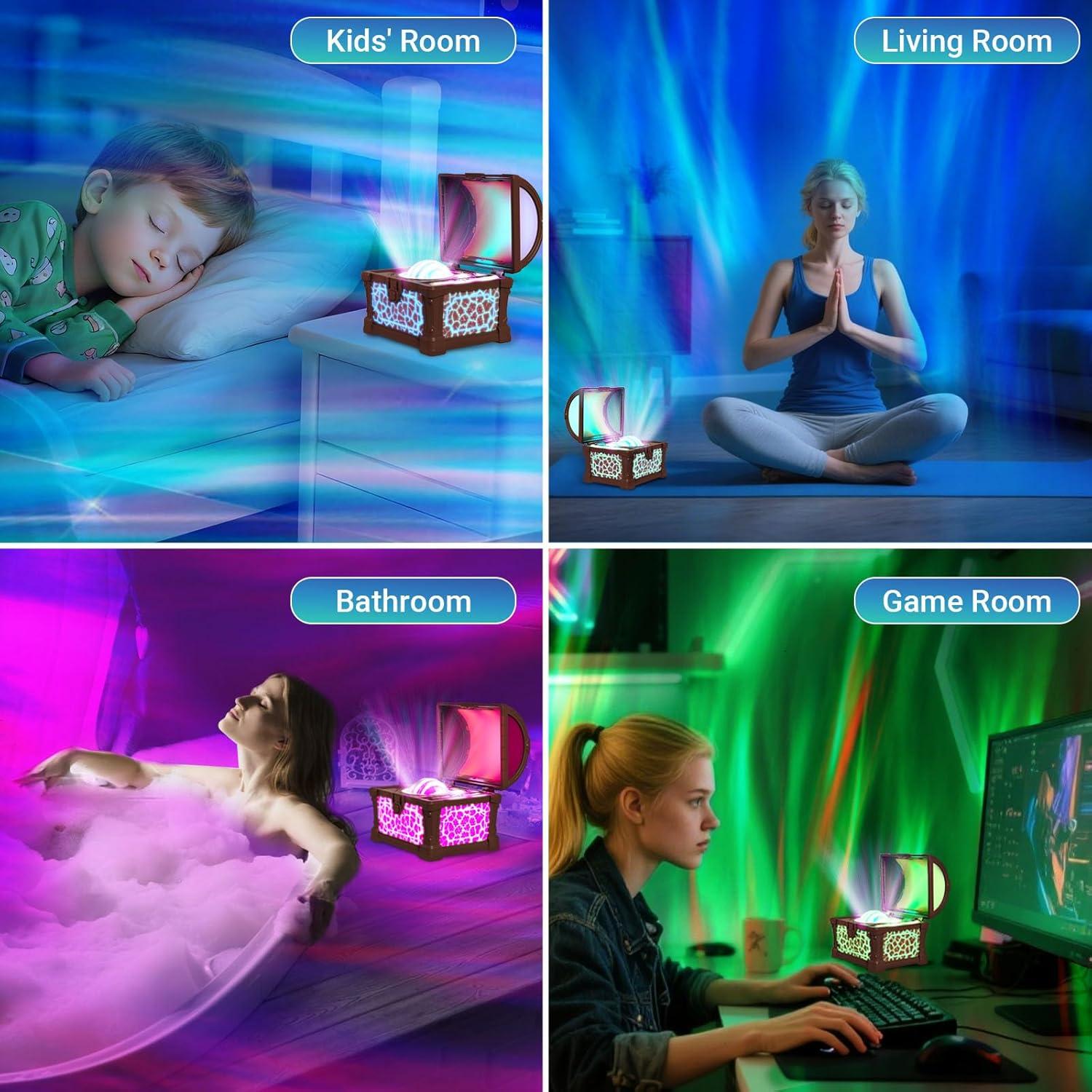 Luz Nocturna Proyector de Galaxia PearlyCats 12.7cm 8 Colores