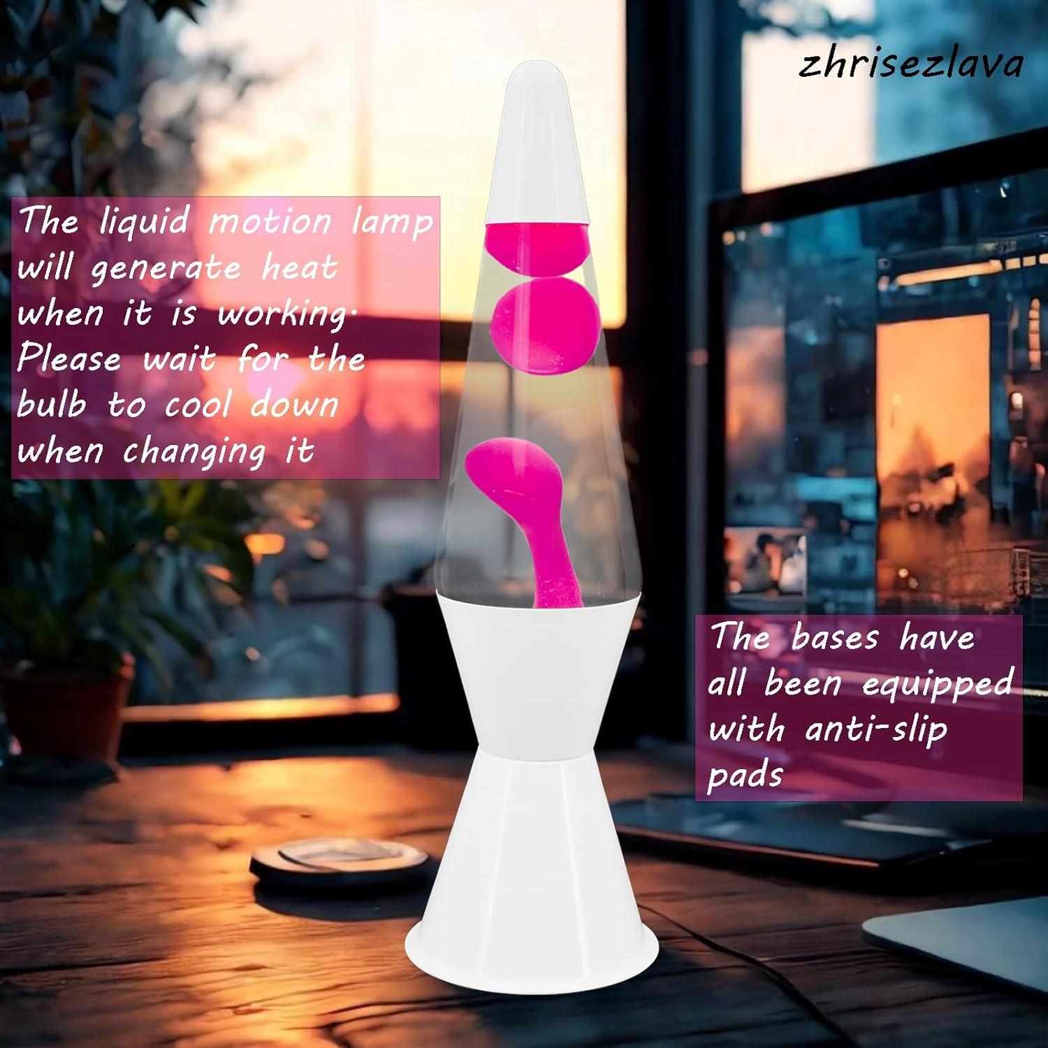 Lámpara de Movimiento Líquido Zhrisezlava 40 cm Cera Rosa