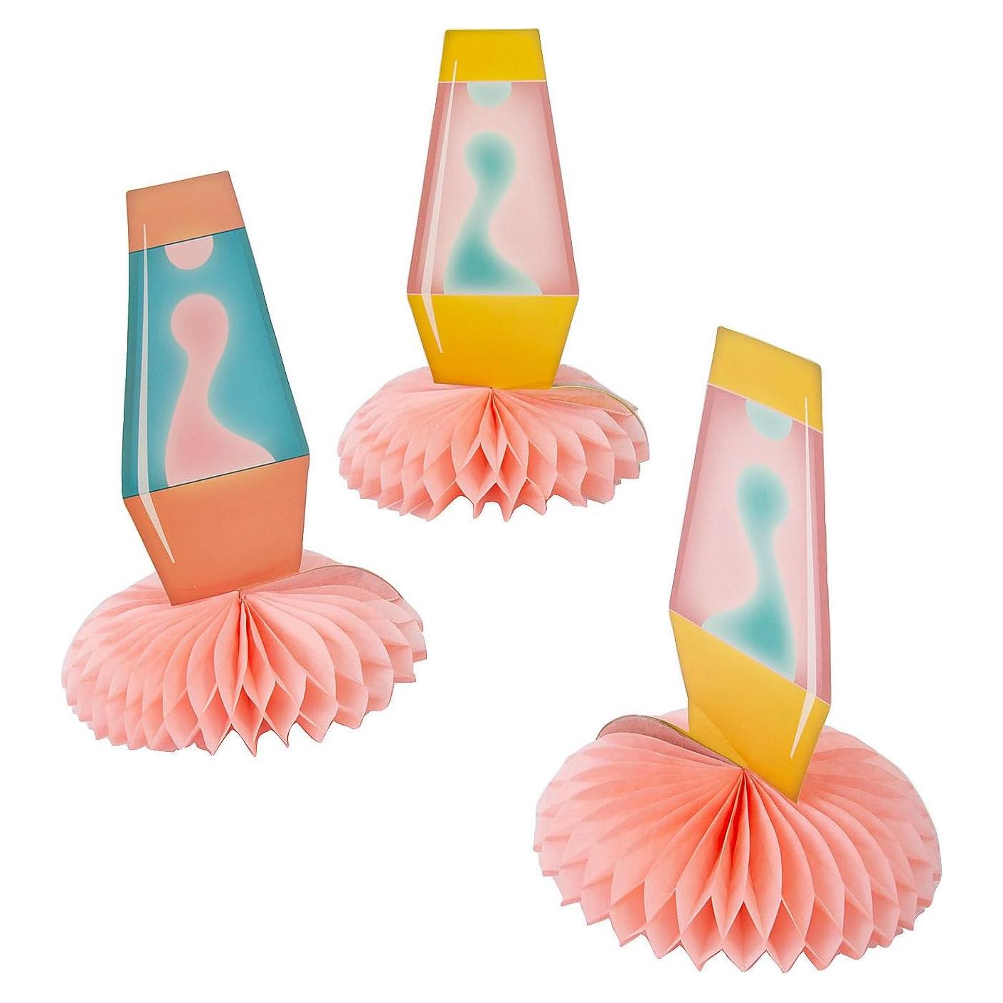 Centros de Mesa Groovy Fun Express - 3 Piezas 19x26.7 cm