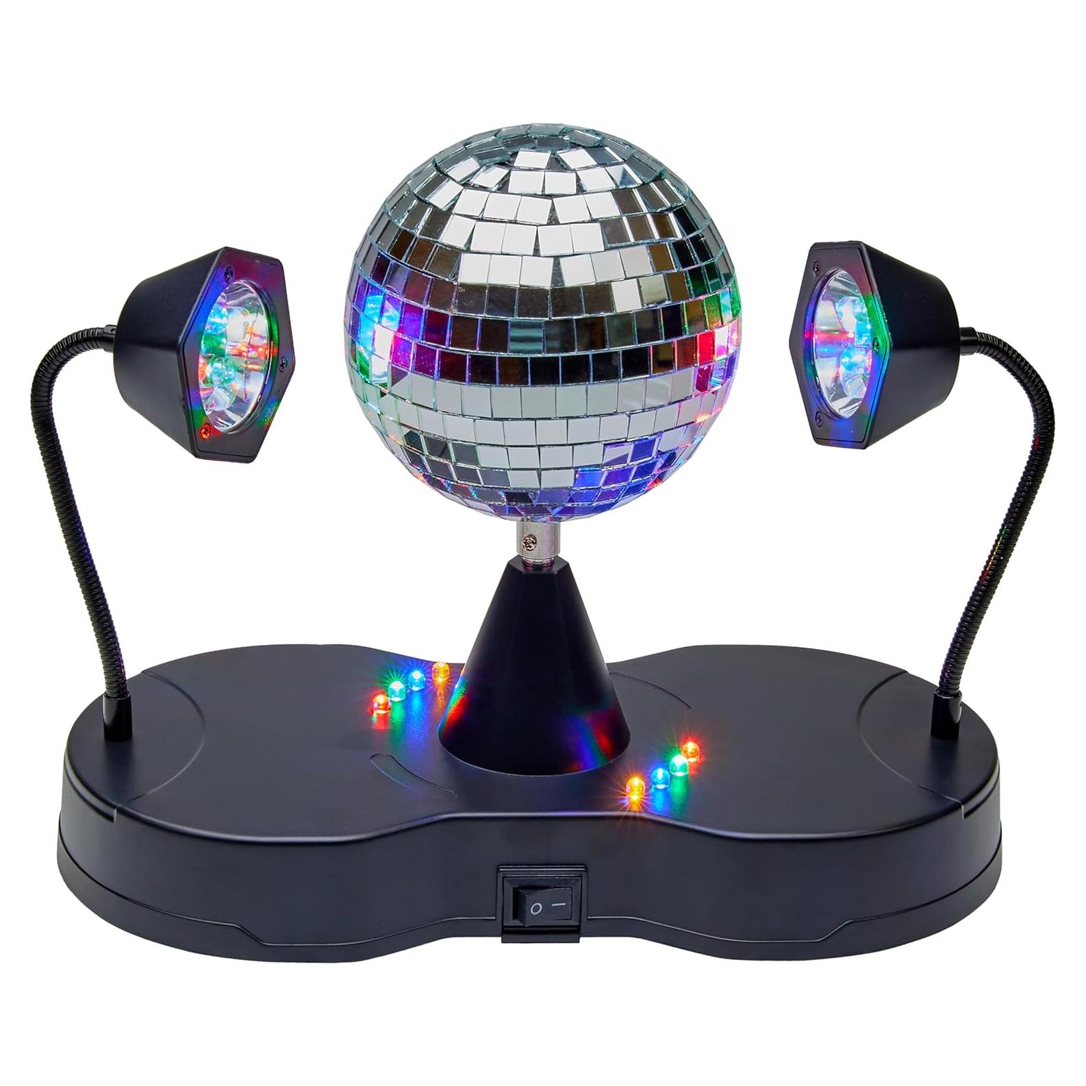 Bola de Disco LED Rotativa Playbees 12.7cm para Fiesta
