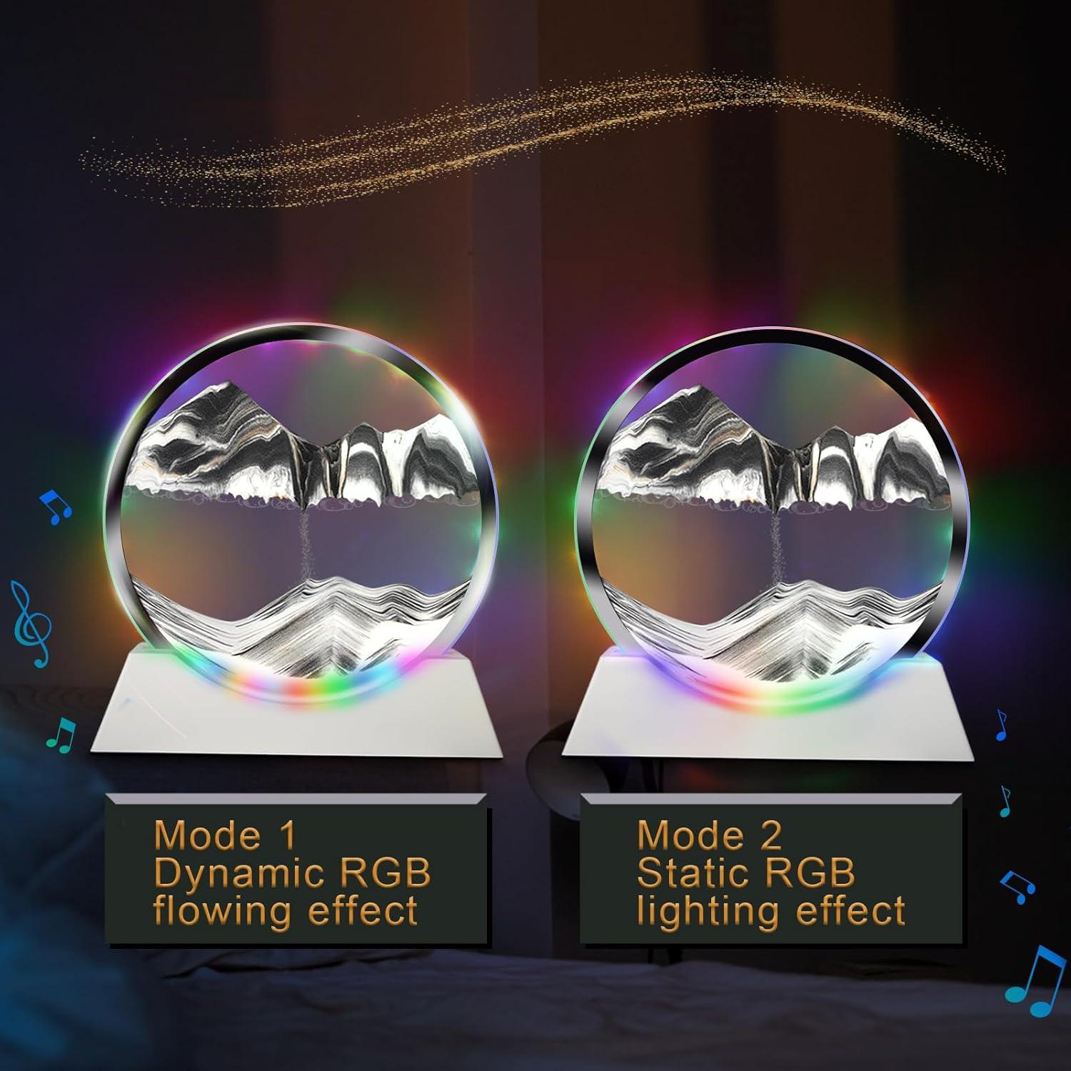 Lámpara de Arte de Arena en Movimiento Mtadmai 30cm Bluetooth