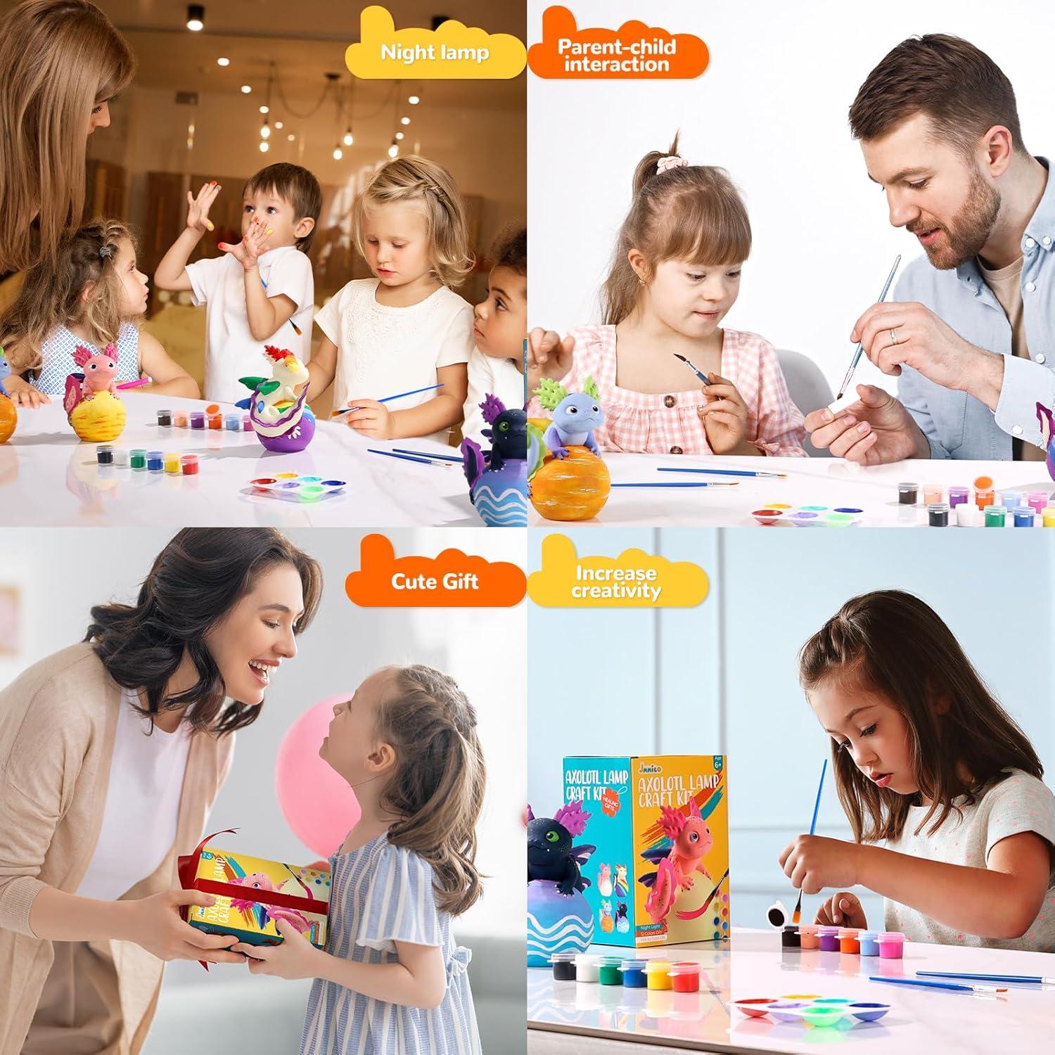 Kit de Lámpara Axolote JMMICO para Pintar y Manualidades