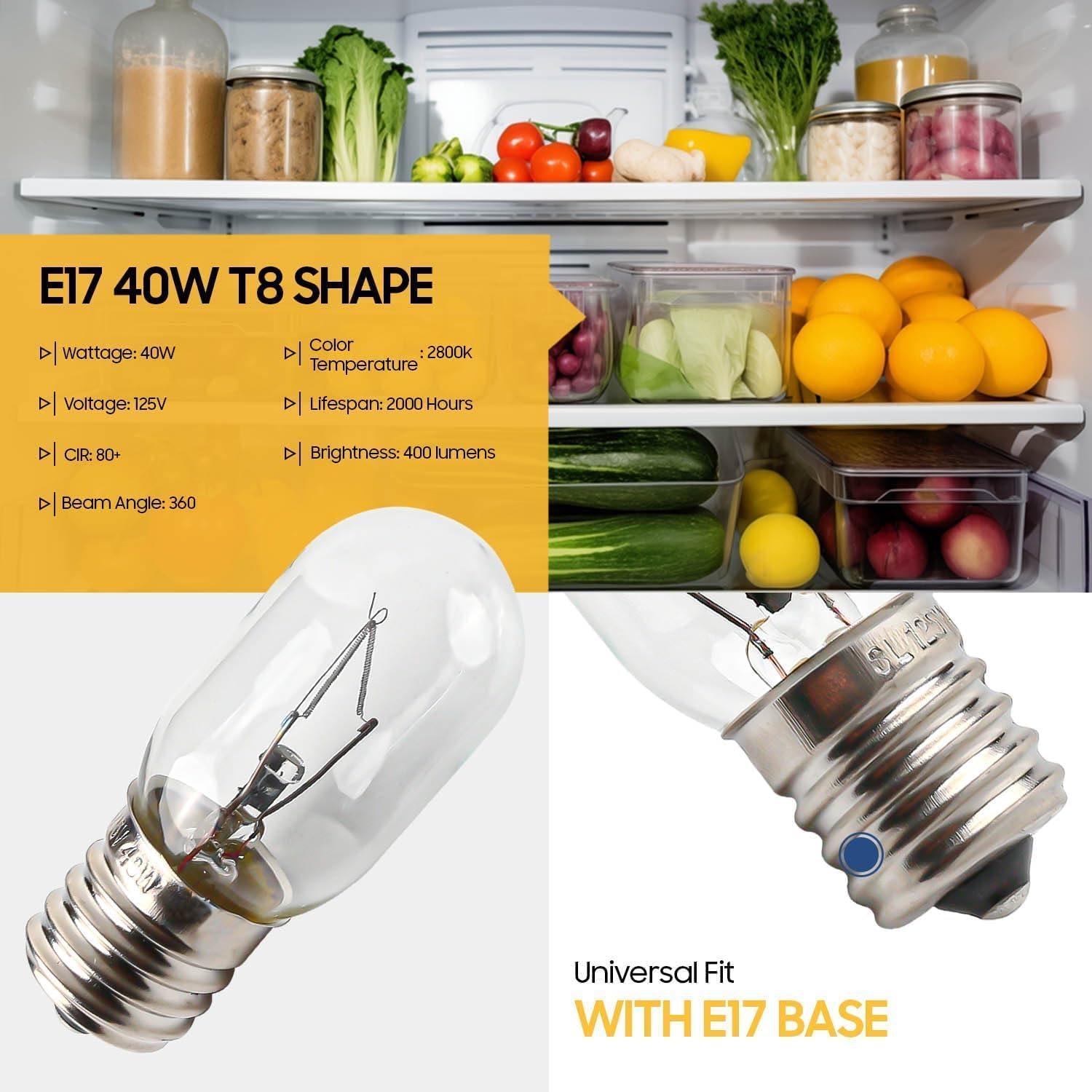 Bombillas de microondas SATONA 125V 40W E17 - Paquete de 3