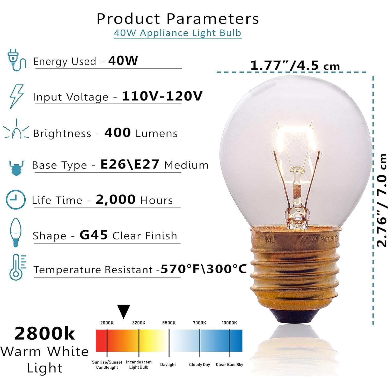 Bombillas Incandescentes SouLight G45 40W E27 Paquete de 2