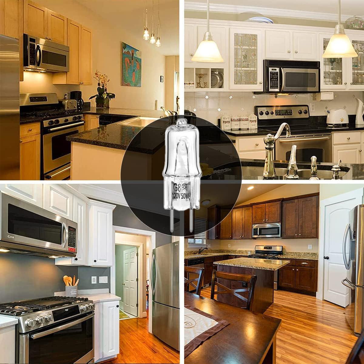 Bombilla Halógena G8 50W Snnalosses - Paquete de 4 para Microondas