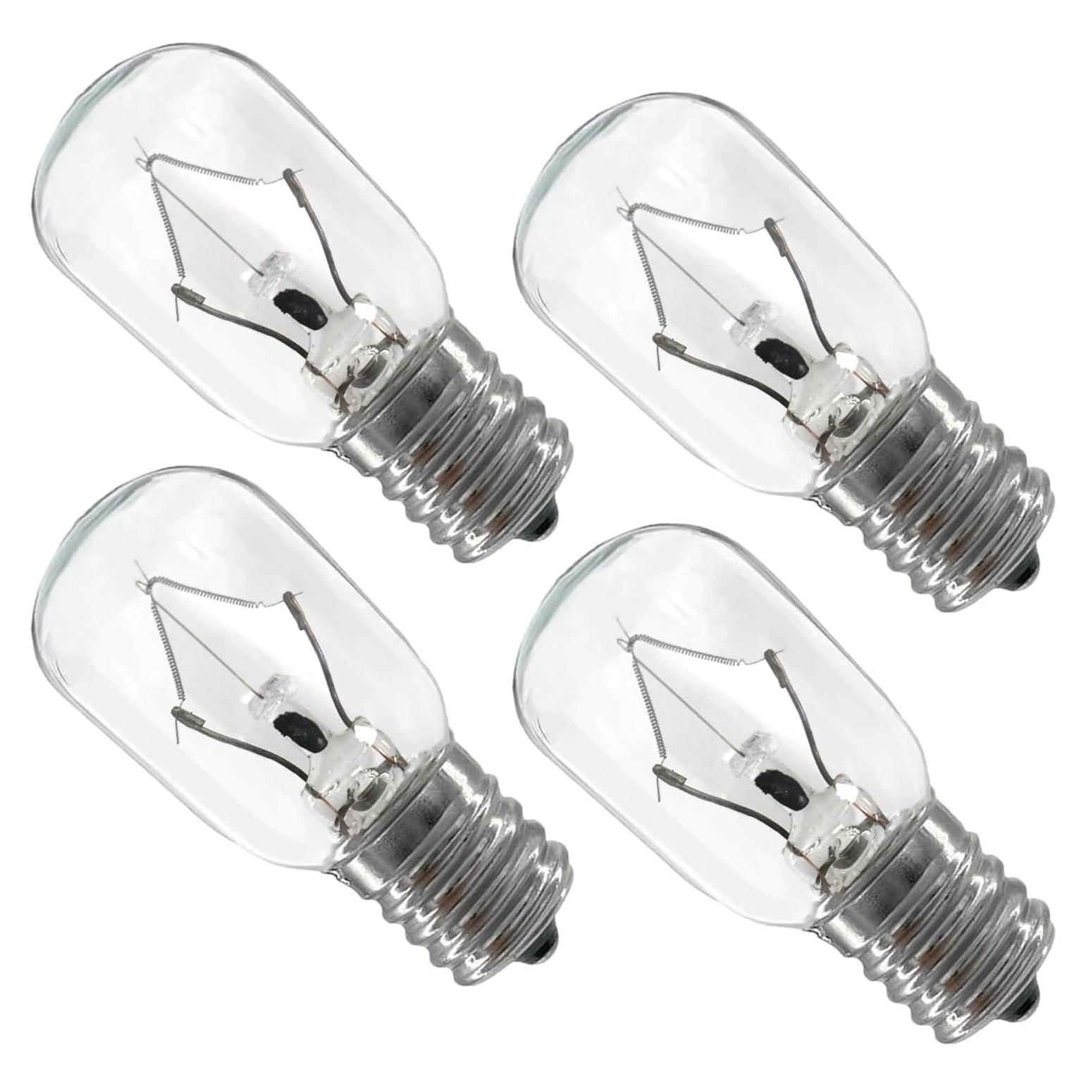 Bombillas de Microondas Whirlpool 8206232A 40W E17 Paquete de 4