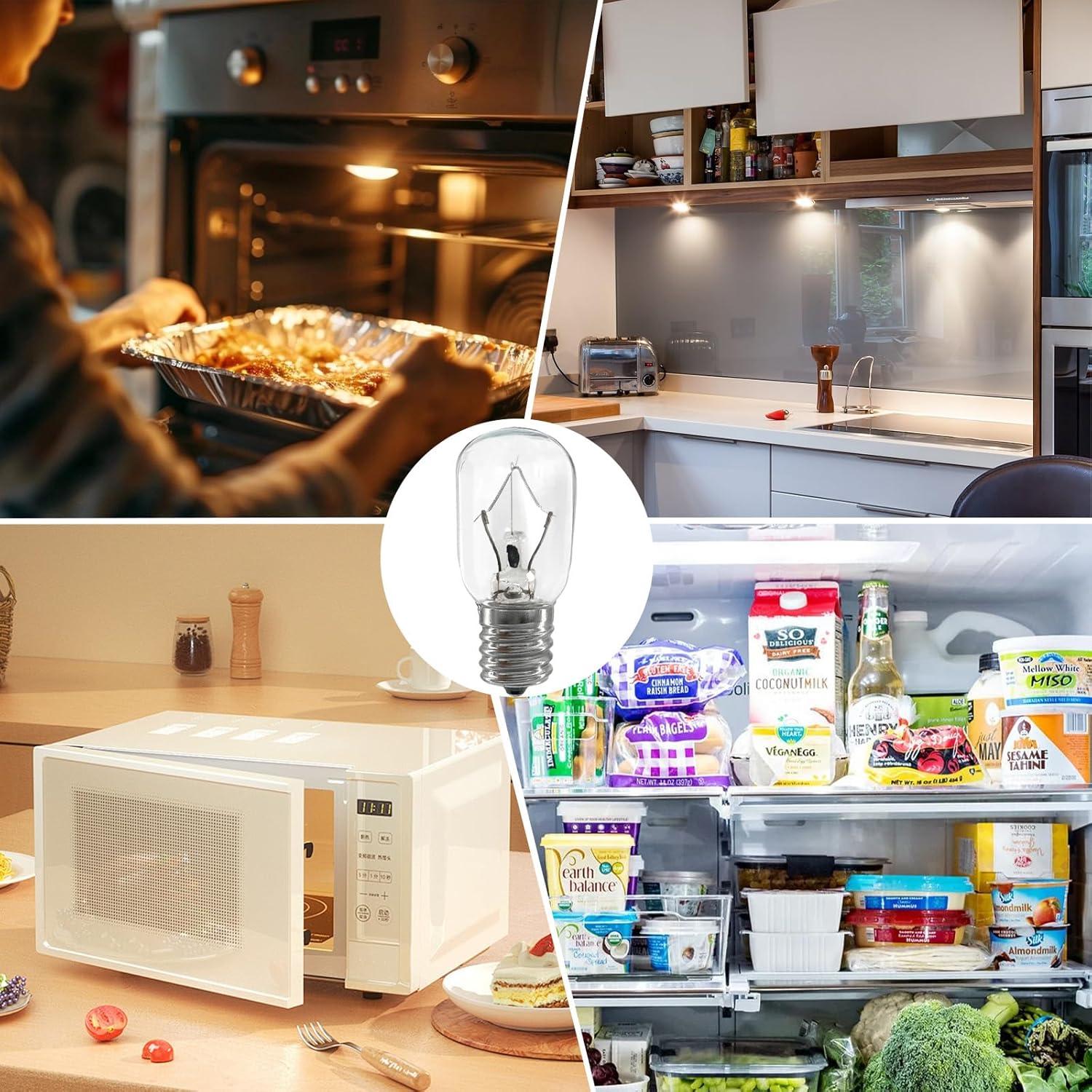 Bombillas de Microondas Whirlpool 8206232A 40W E17 Paquete de 4