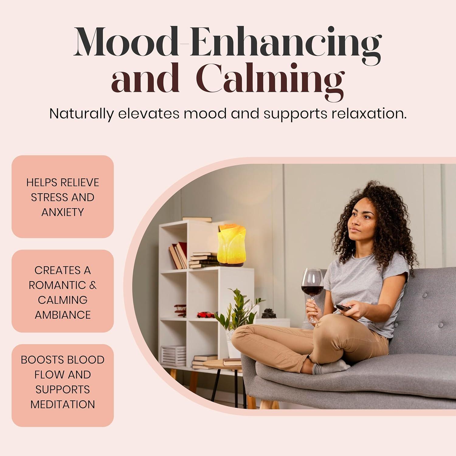 Lámpara de Sal Rosa del Himalaya Spantik Tulipán 15W