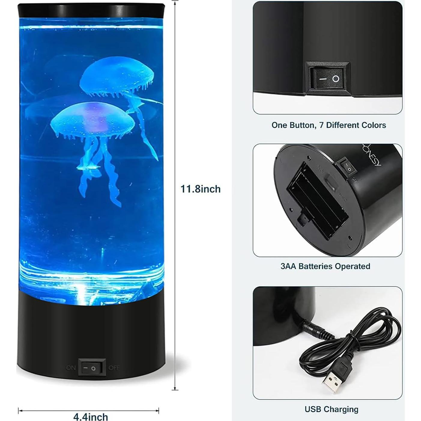 Lámpara de Medusas LED STARRYIPAO 25.4cm Multicolor Regulable