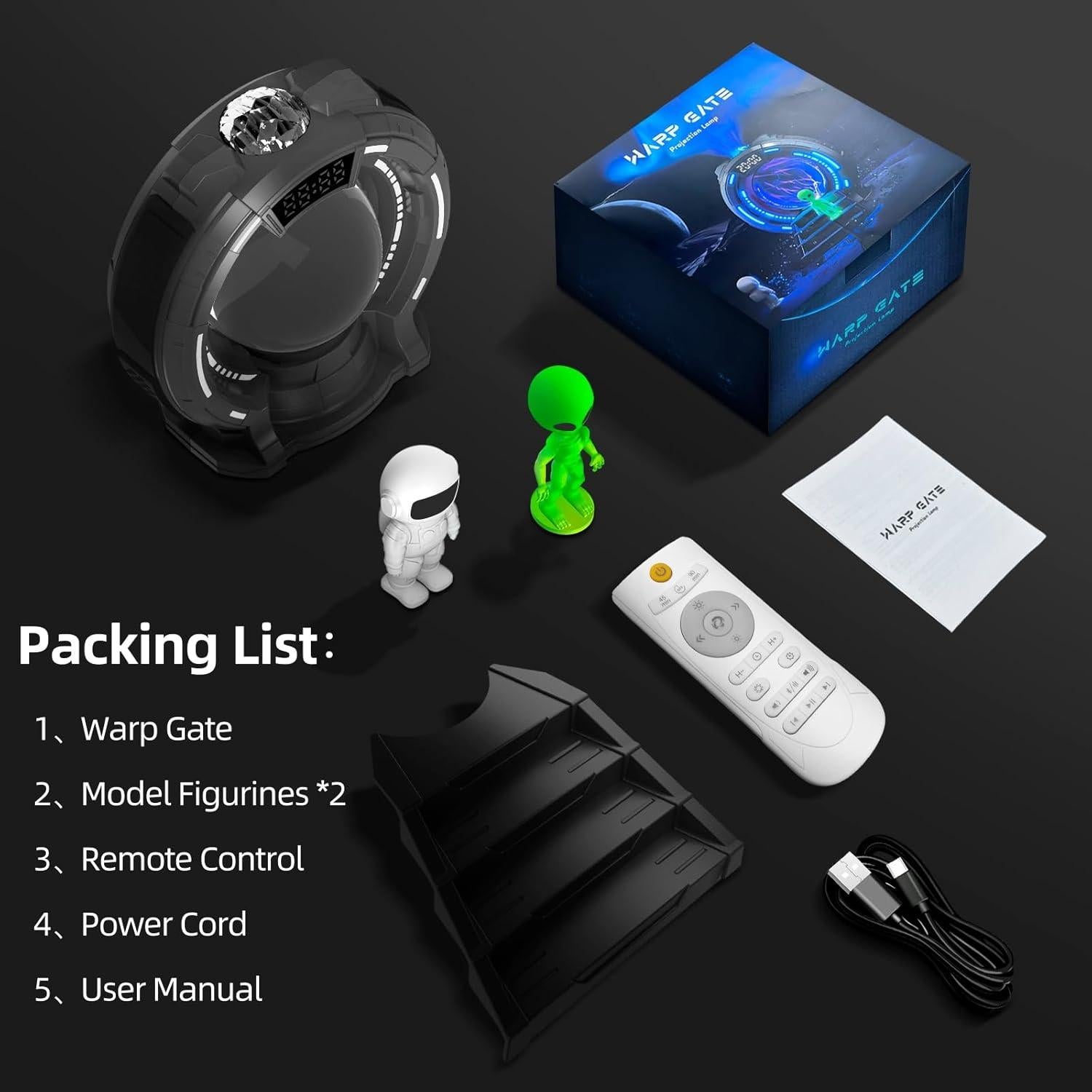 Proyector de Luces del Norte Wheelive TYD-CSM 6 en 1 con Bluetooth