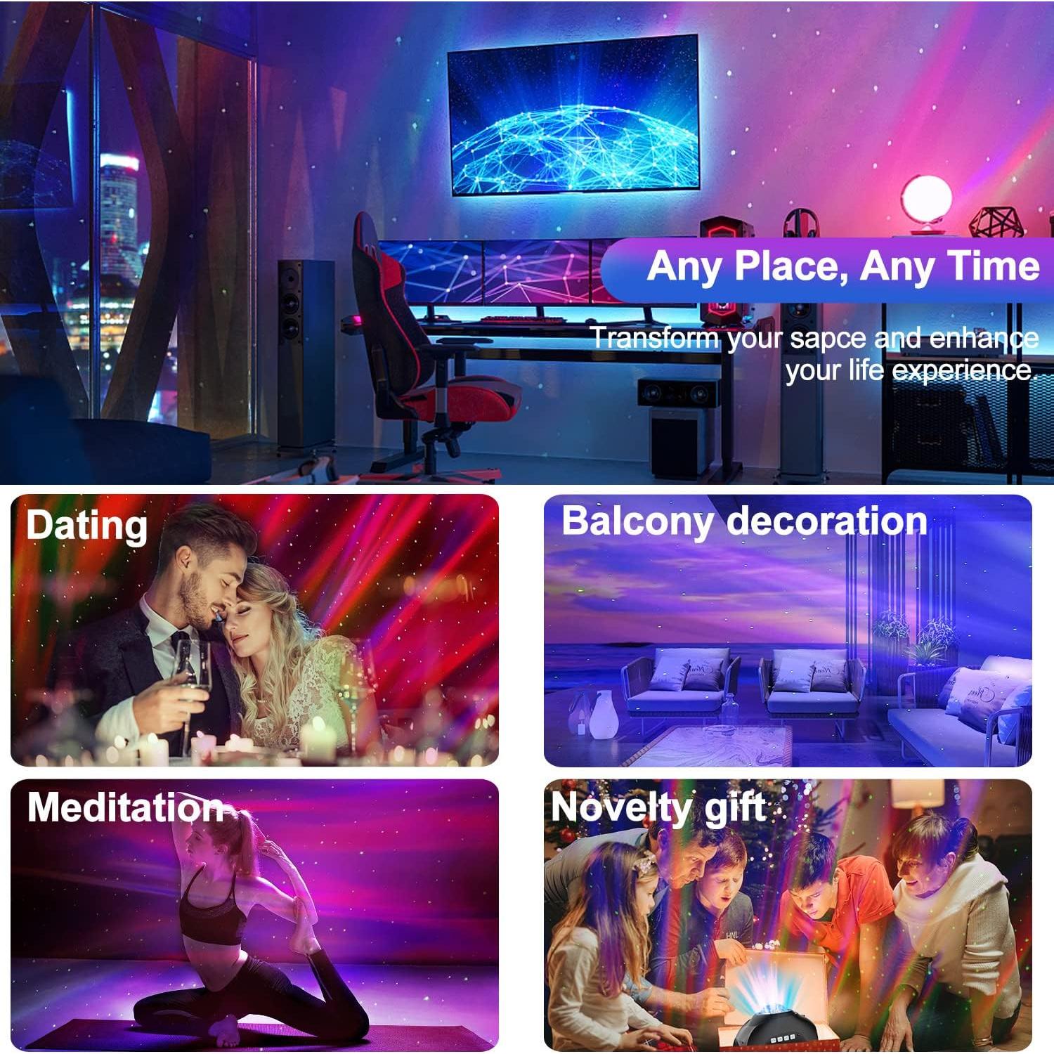 Proyector Galáctico CIMELR con 33 Efectos de Luz y Bluetooth