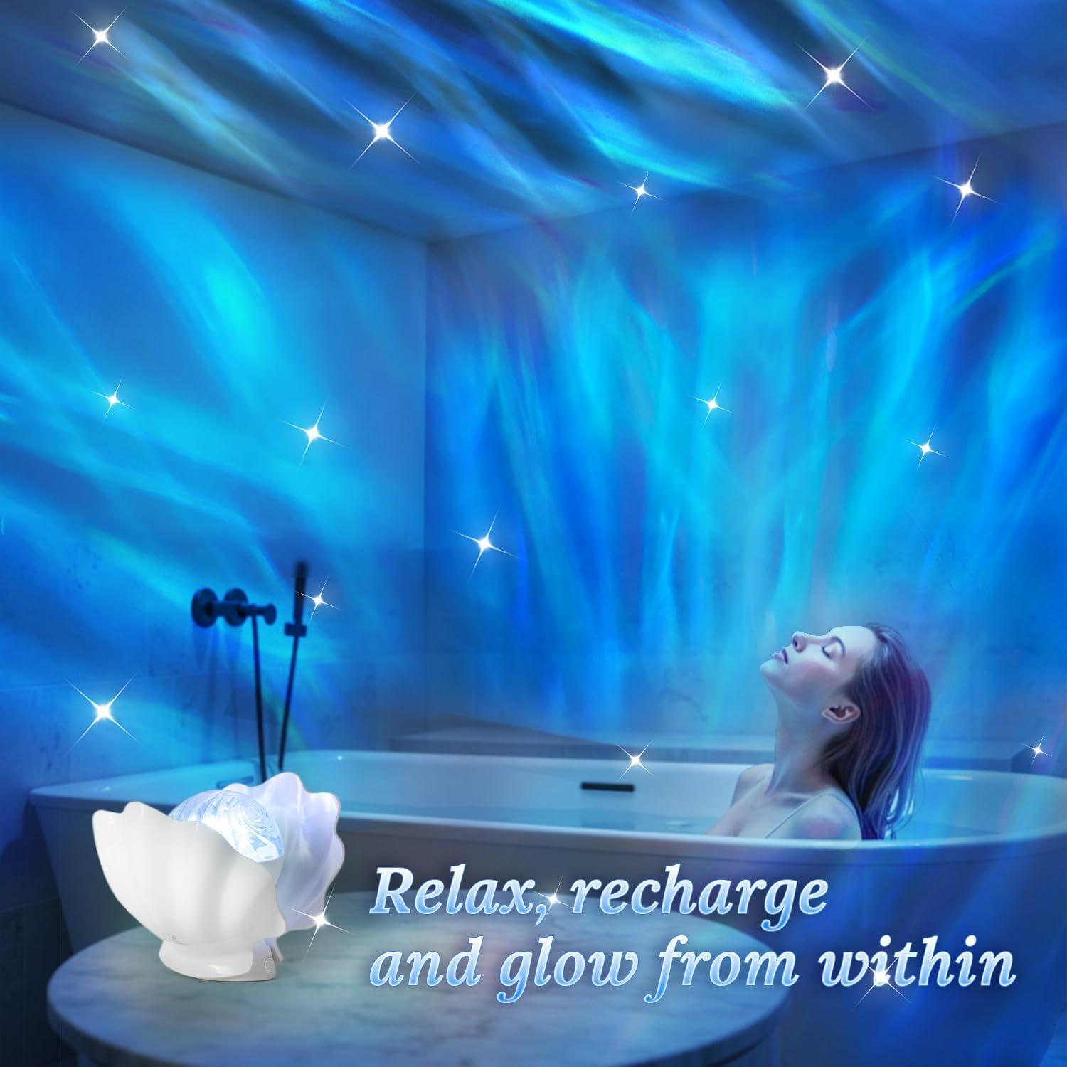 Proyector de Auroras Boreales Glacier Gift Z9, Luz Nocturna 9cm