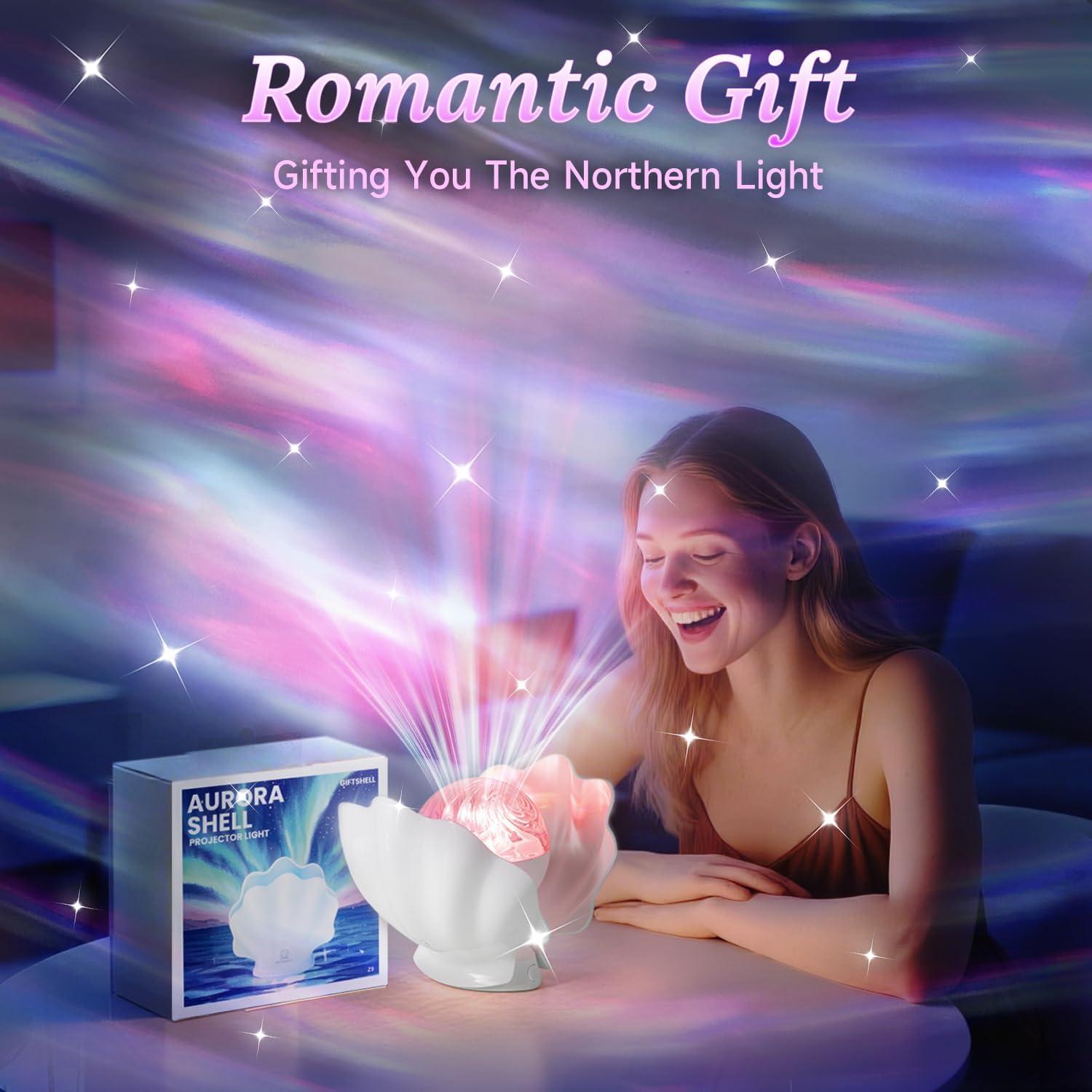 Proyector de Auroras Boreales Glacier Gift Z9, Luz Nocturna 9cm