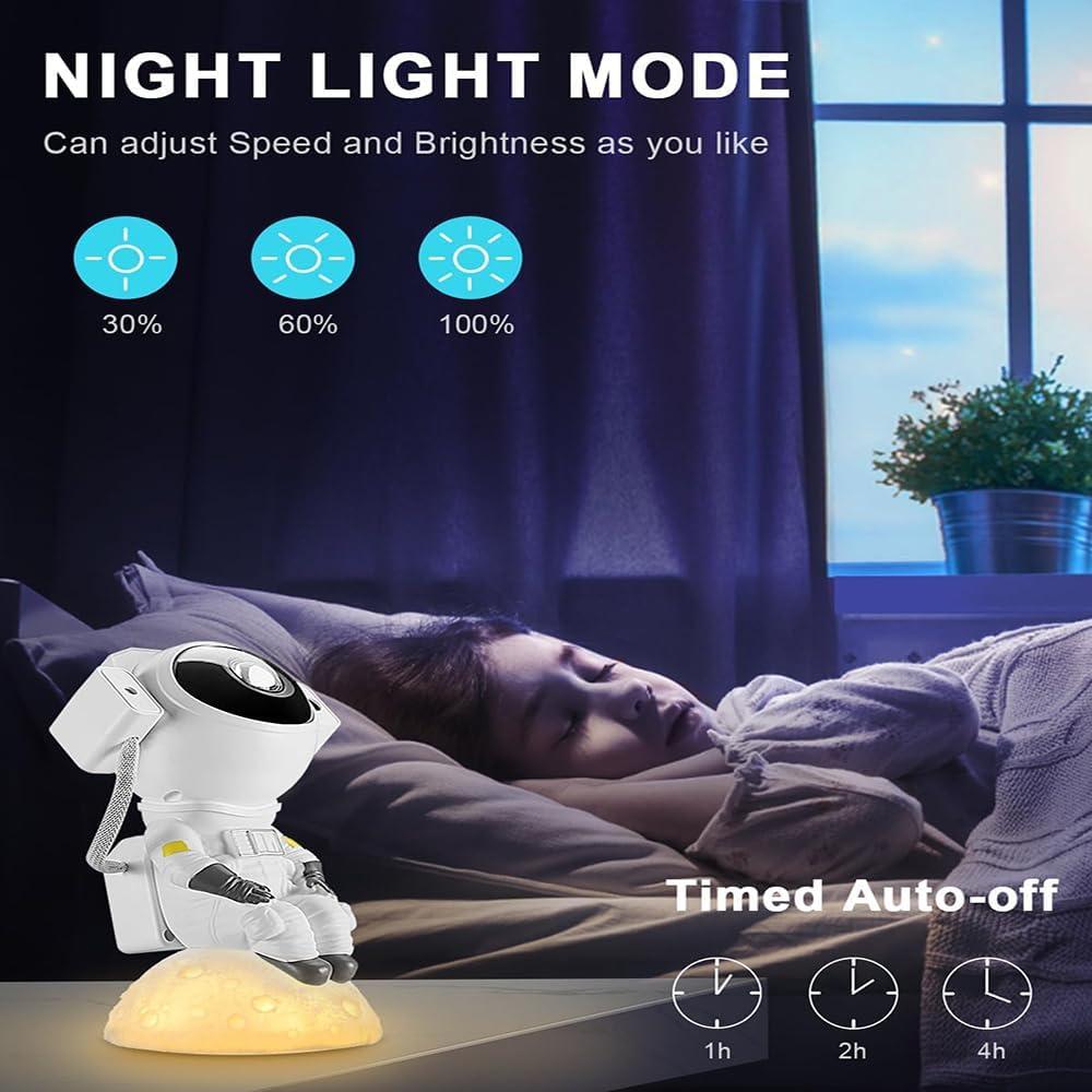 Proyector de Estrellas Astronauta LED con Control Remoto 22.86cm