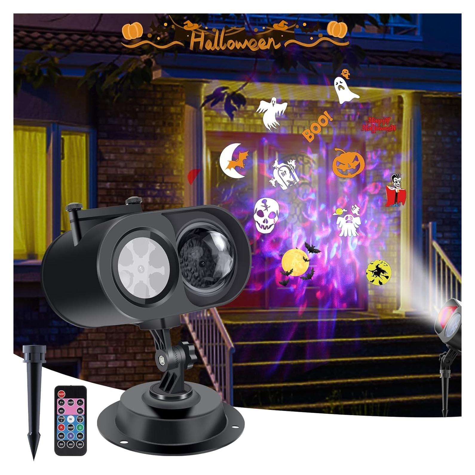 Proyector de Luces AOMIL 2 en 1 para Halloween y Navidad