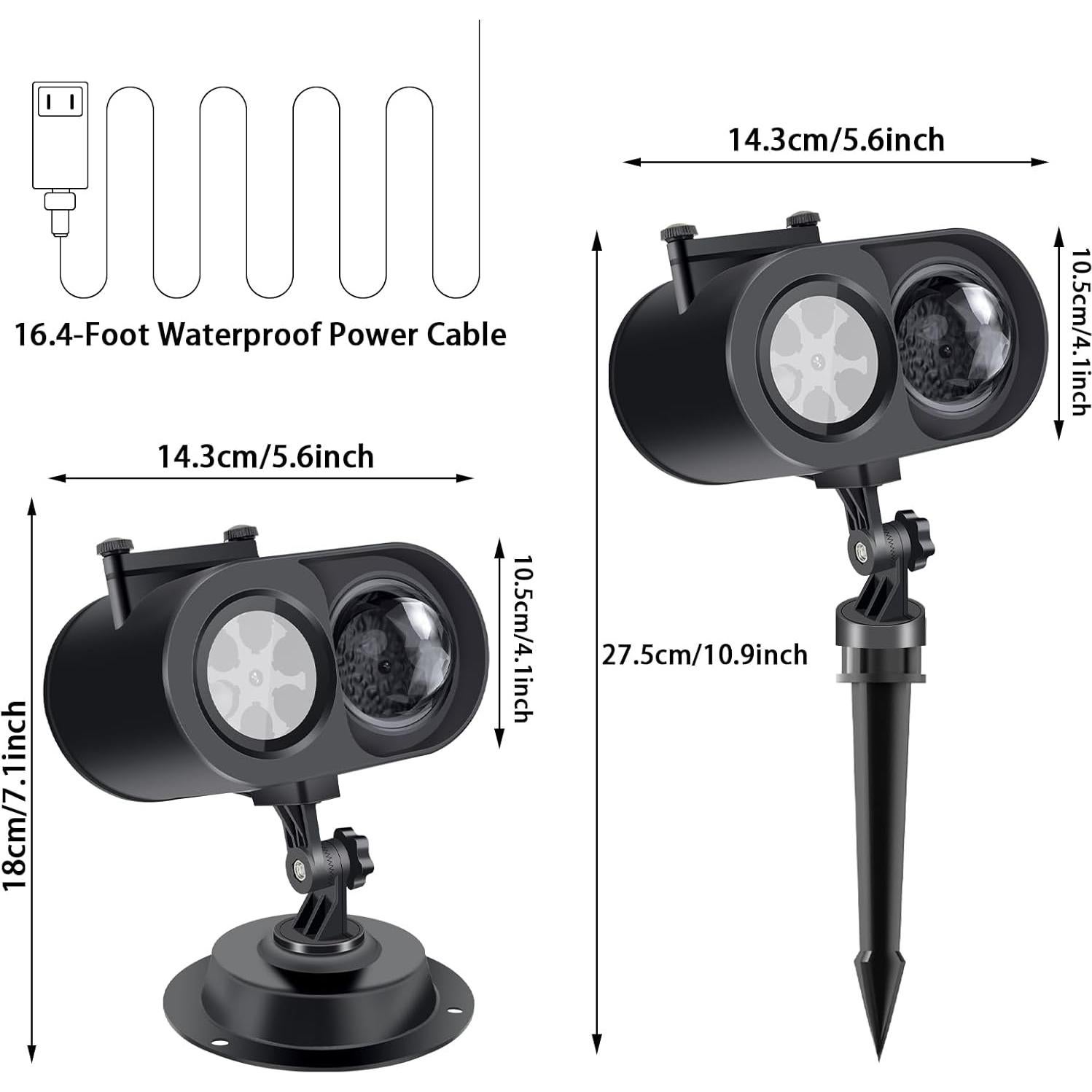Proyector de Luces AOMIL 2 en 1 para Halloween y Navidad