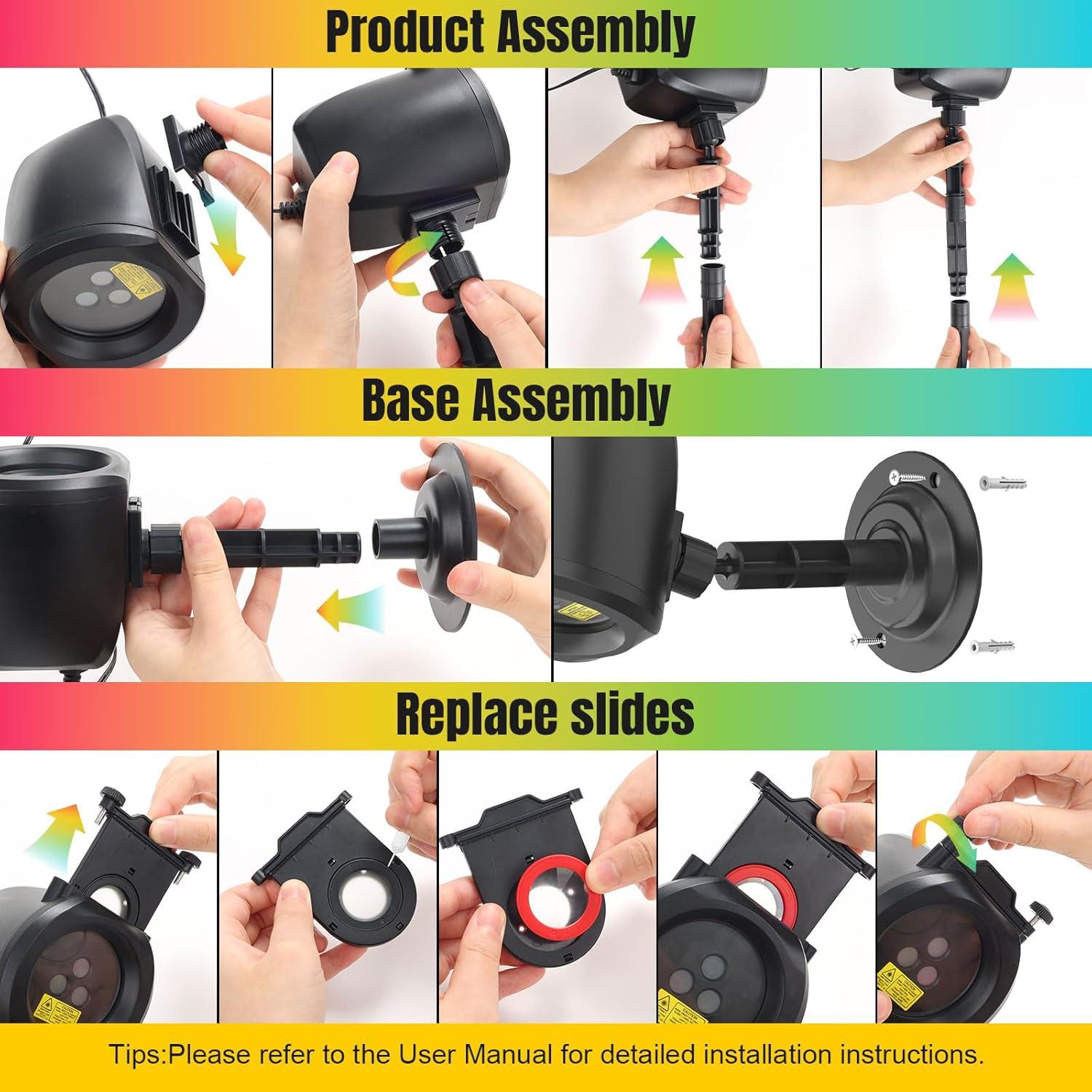 Proyector de luces láser RGB 2 en 1 Zhongshan SA559