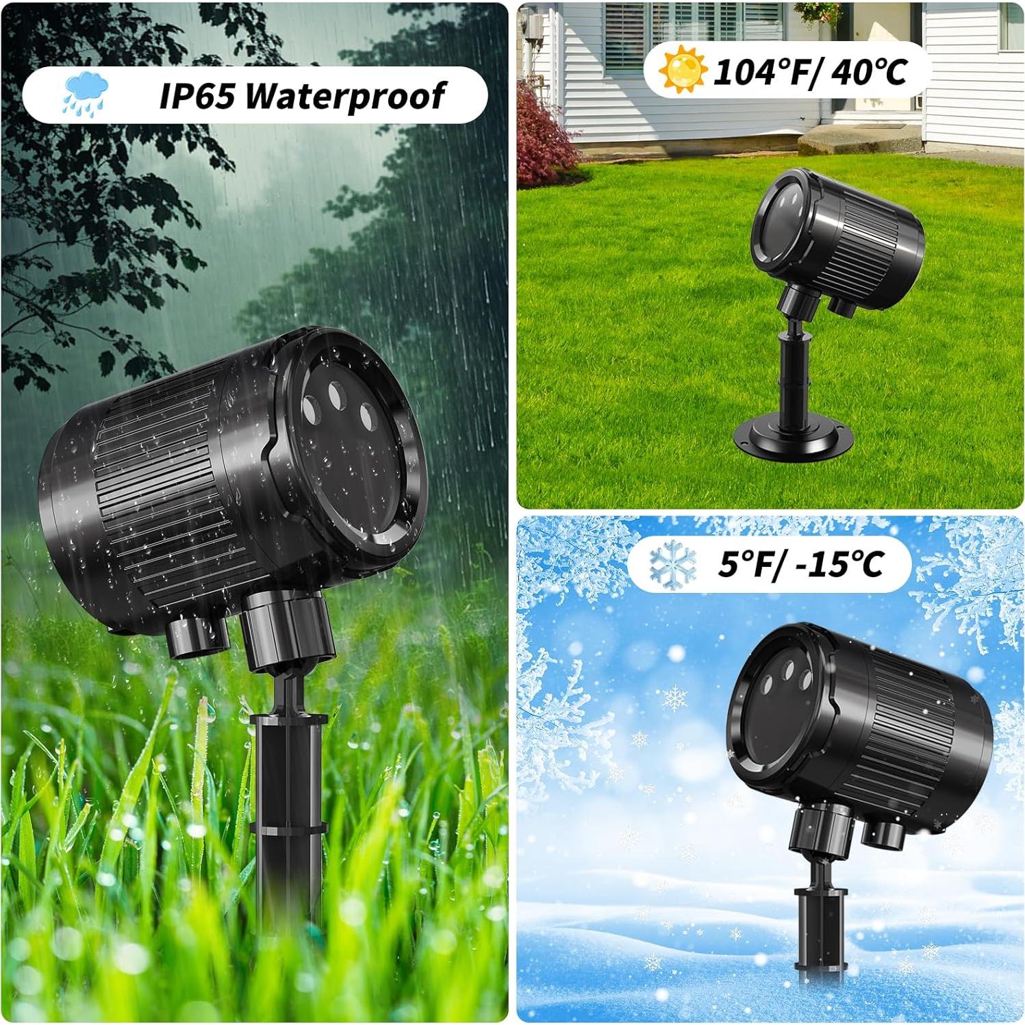 Proyector Láser de Navidad RGB IP65 para Exterior 3 Colores