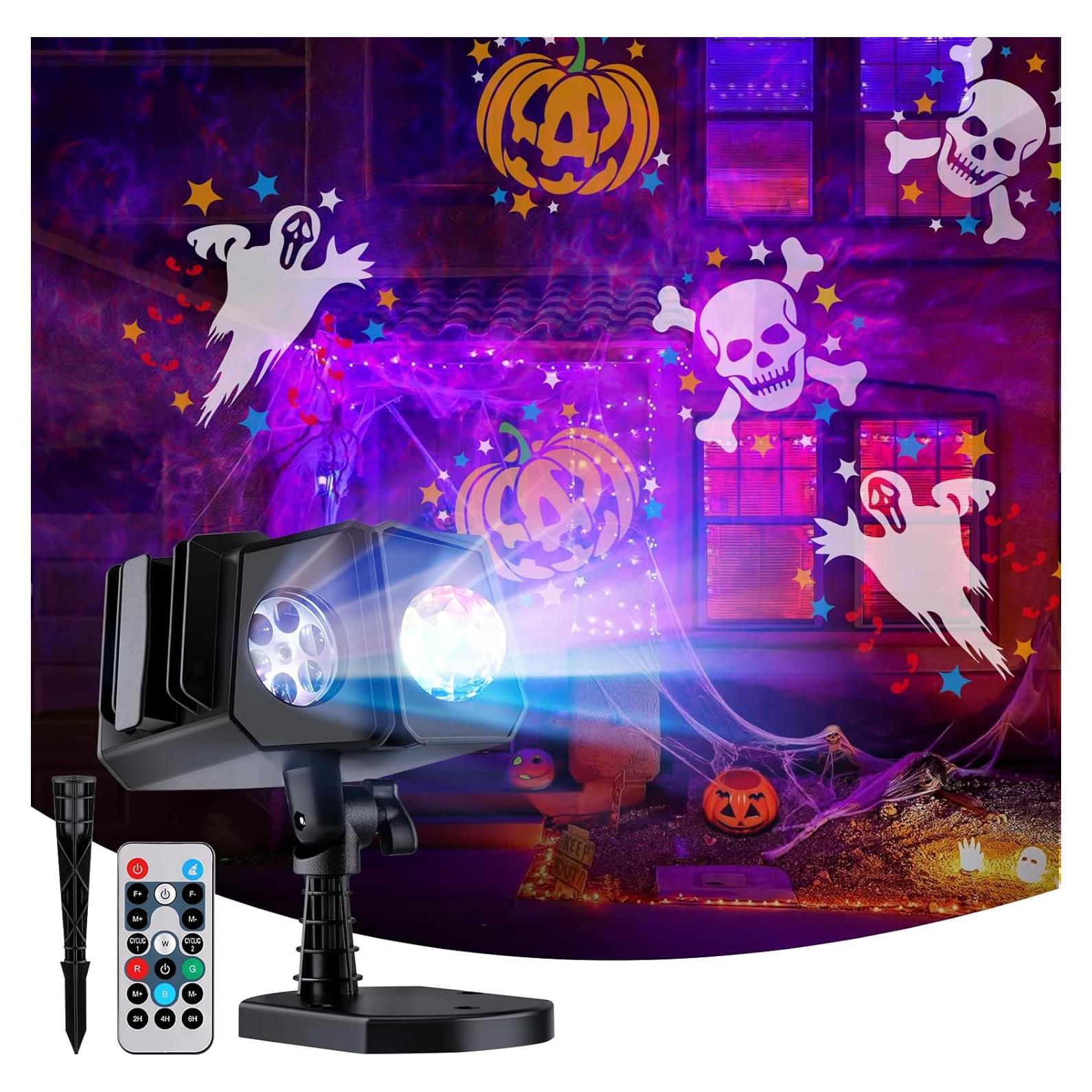 Proyector de Luces SmartDawn 2 en 1 RGBW 26 Efectos IP65