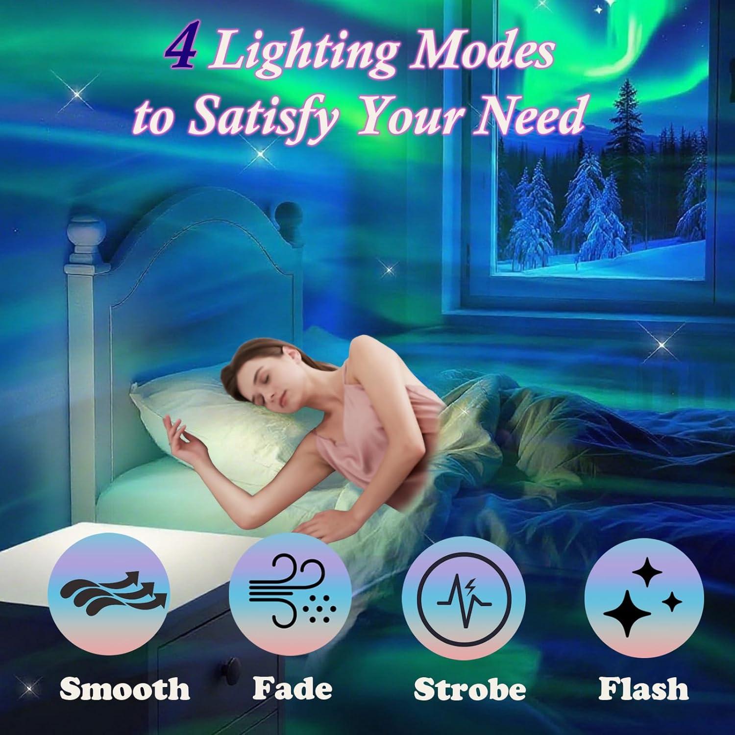 Proyector de Auroras Boreales y Olas Oceánicas - 16 Colores